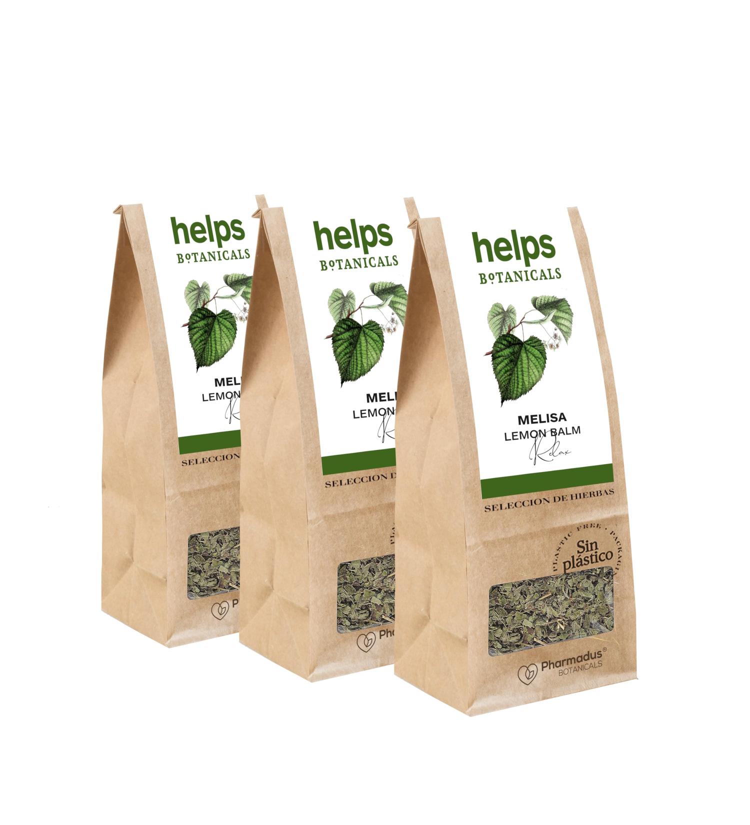  HELPS PHARMADUS BOTANICALS HELPS INFUSIONS - Melisa A Granel Infusion Improves Digestion and Provides Relaxation 60g Granel Bag Pack of 3 - Buy Online on GoSupps.com