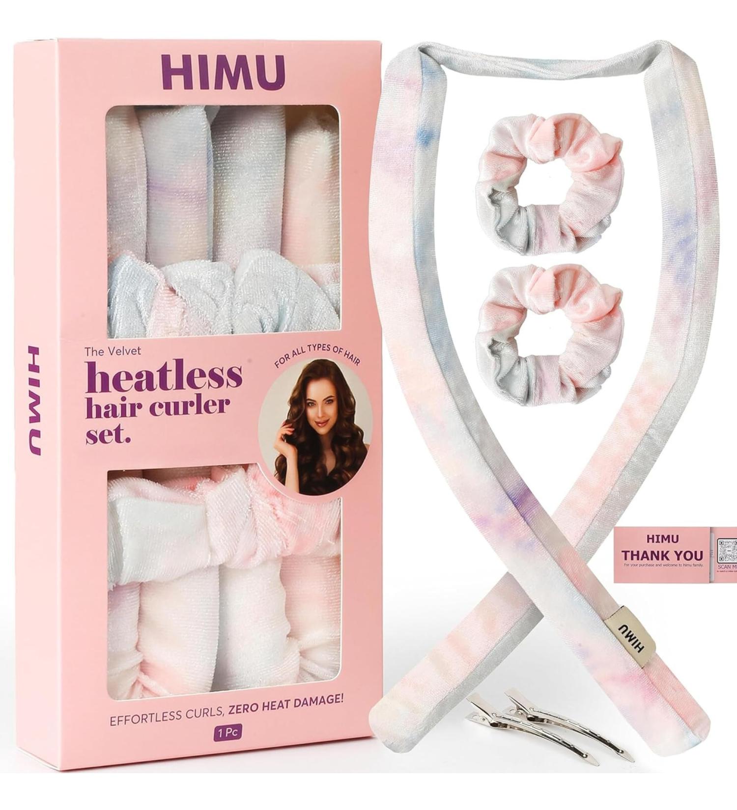 HIMU Heatless Hair Curler Set - Overnight Heatless Curls | Hair Curlers No Heat & Damage to Hair Heatless Curling Rod Headband Heatless Curlers for Long Hair & Short Heatless Curls Headband (Rainbow) - Buy Online on GoSupps.com