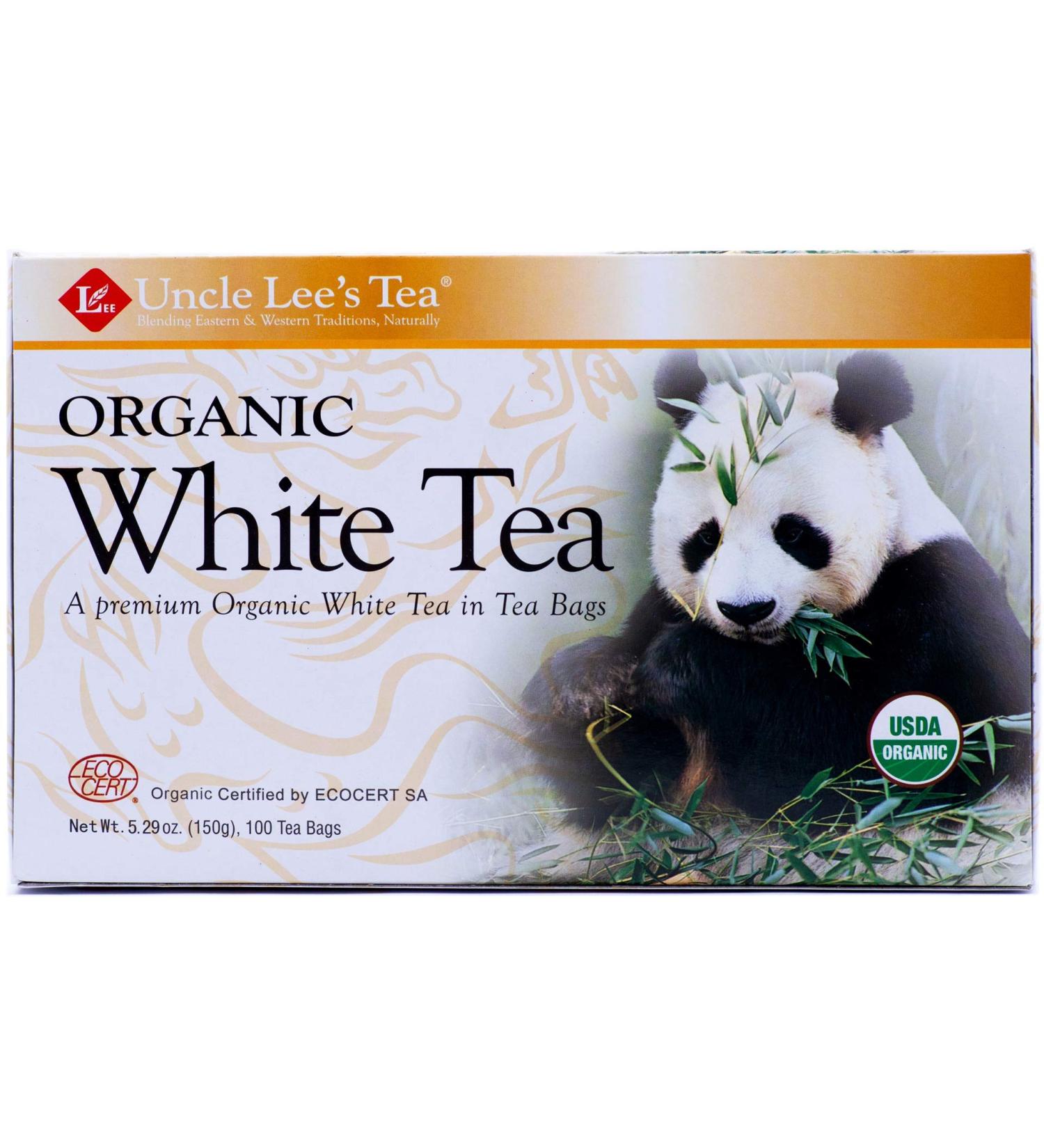 Organic White Tea - 100 Bags | Premium Quality Loose Leaf Tea - Buy Online on GoSupps.com