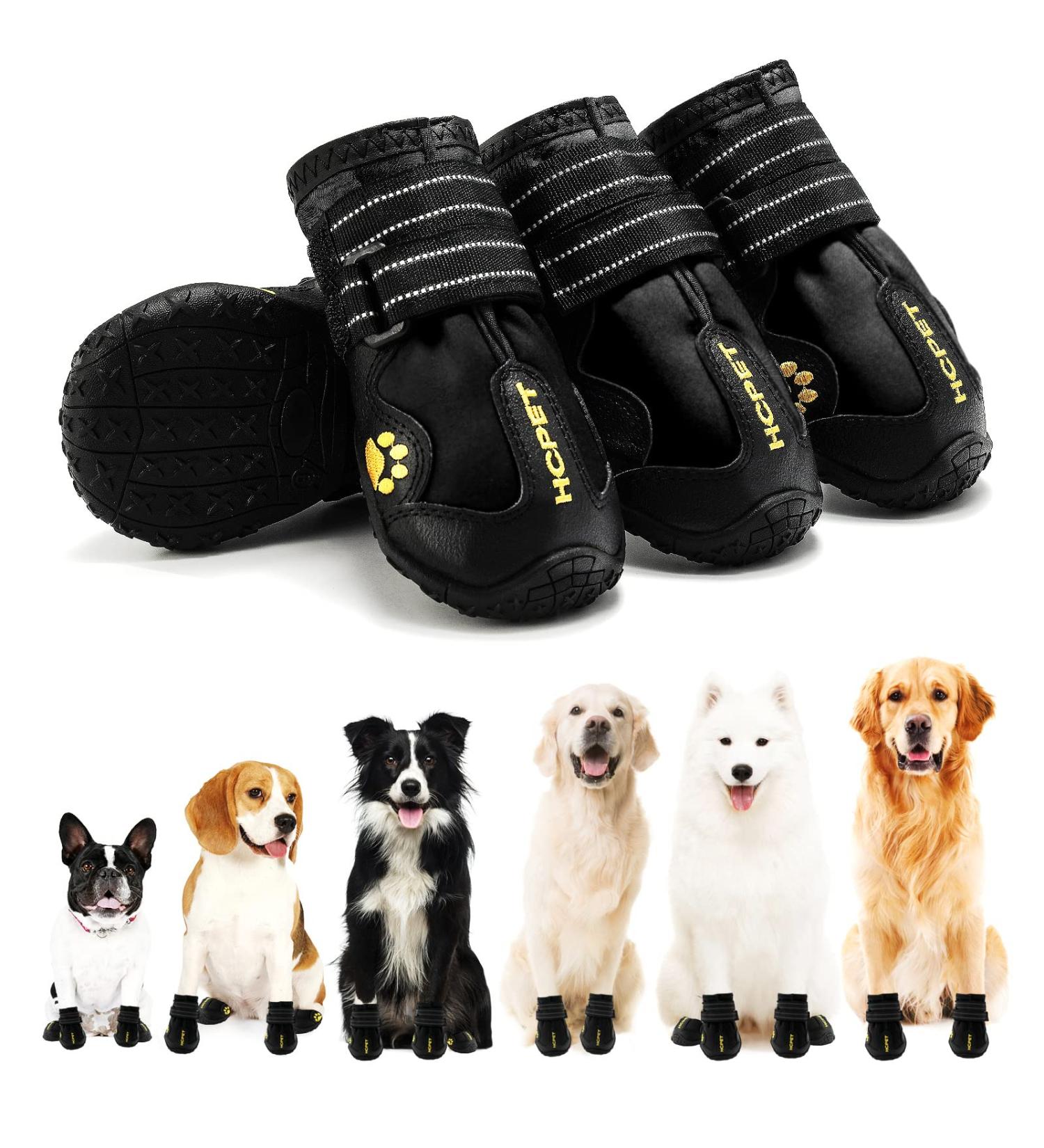 Hcpet Dog Shoes - Waterproof Dog Boots for Large Dogs, Size 6 (2.55 Width) - Paw Protector for Summer and Winter - Anti-Slip Sole for Outdoor and Indoor Use - Buy Online on GoSupps.com