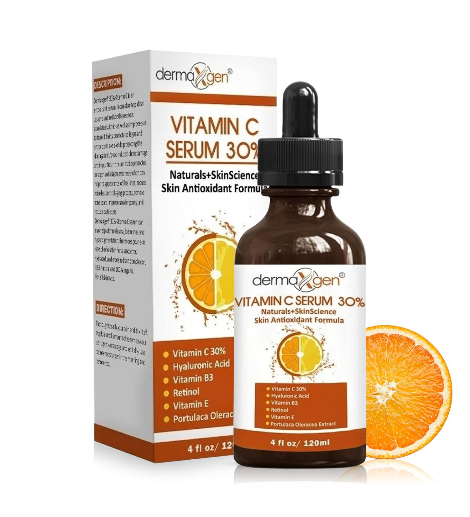 Vitamin C Serum with Pure Retinol & Hyaluronic Acid - Anti-Aging Formula | 4 Fl Oz - Shop Internationally - Buy Online on GoSupps.com