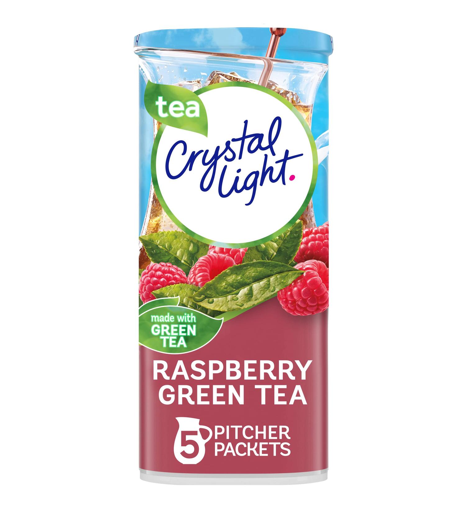 Crystal Light Sugar-Free Raspberry Green Tea Drink Mix - 60 Packets - Buy Online on GoSupps.com