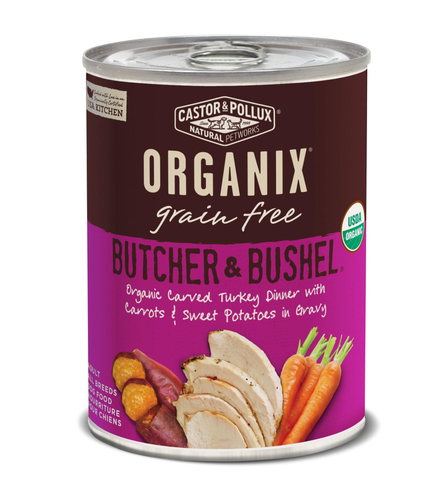 Castor & Pollux Organic Grain-Free Canned Dog Food - Carved Turkey (12 Pack, 12.7 oz Cans) - Buy Online on GoSupps.com