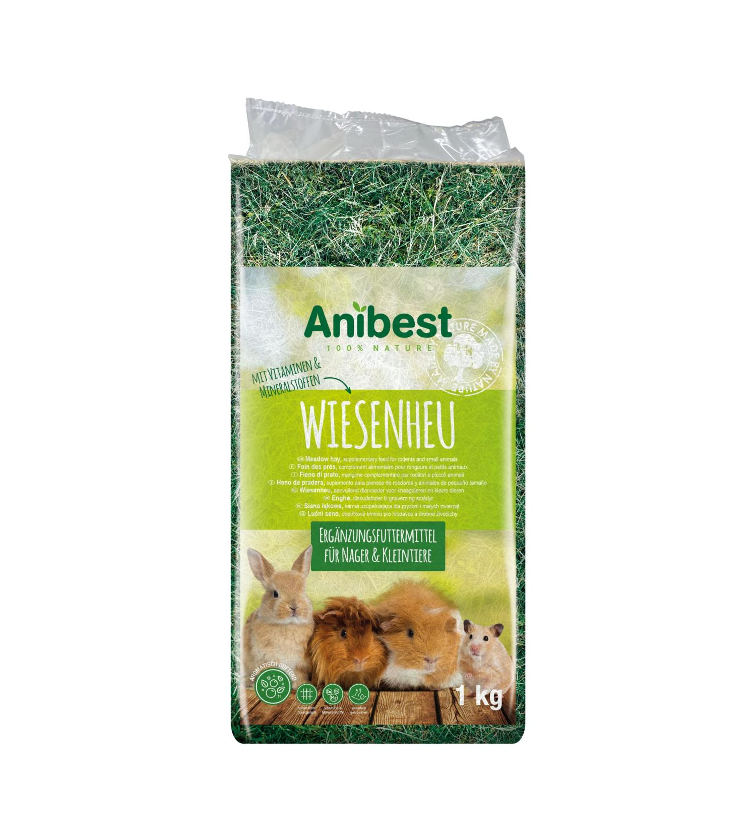 Anibest Prairie Hay 1kg - Buy Online on GoSupps.com