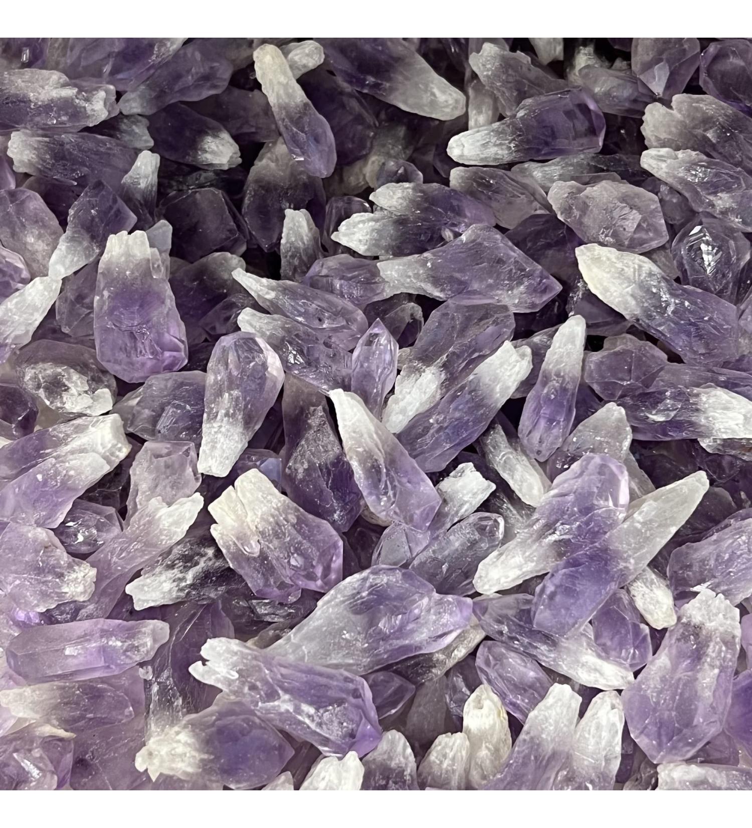 Crystal Natural Amethyst Cluster Rough Gravel Rock Crystal Raw Gemstone Decoration HOMEZHOU (Size : 100G) - Buy Online on GoSupps.com