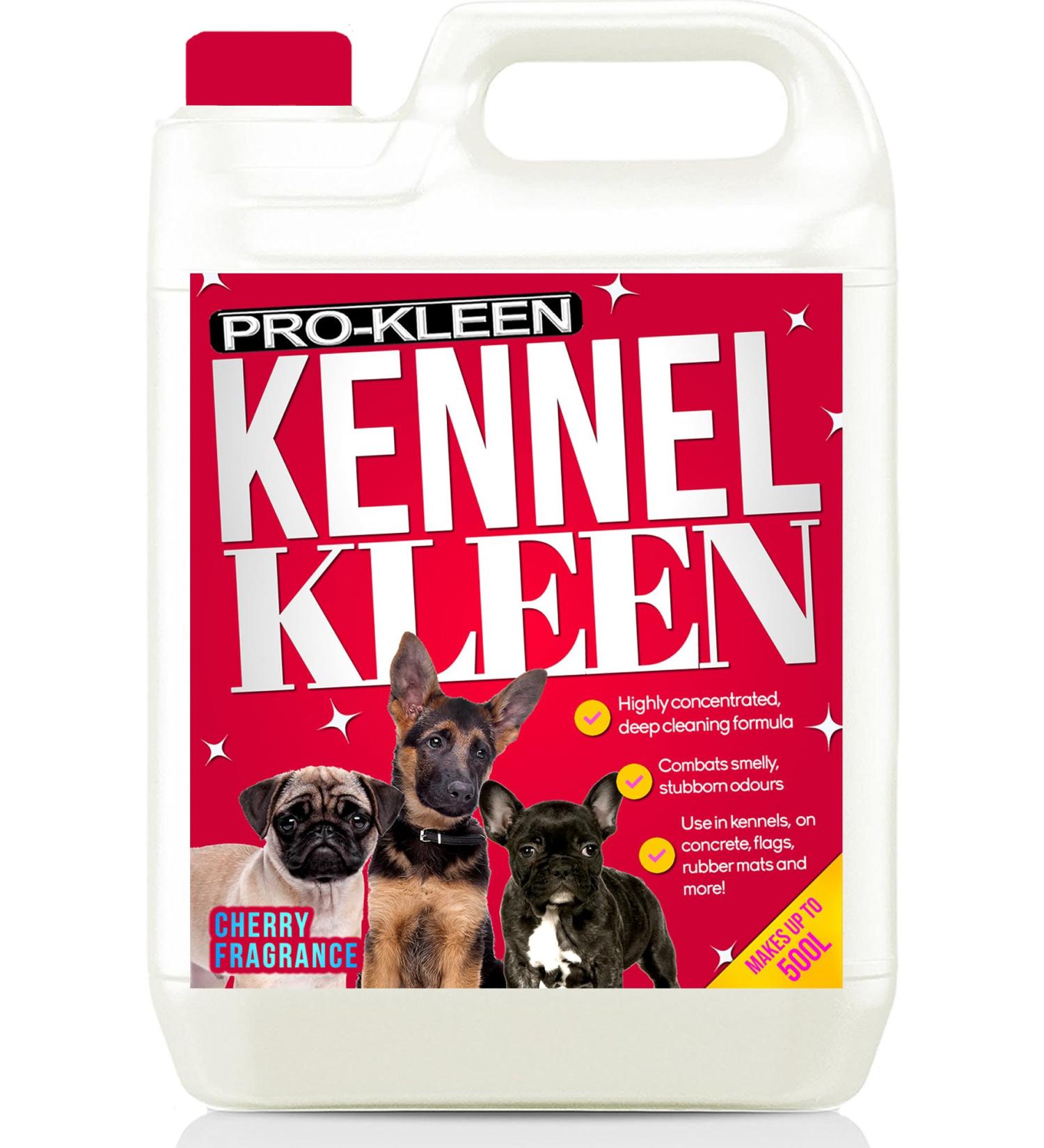 Pro-Kleen Kennel Disinfectant Cleaner & Deodoriser (Cherry Fragrance) - 5L Pack - Tested according to DVG (German Veterinary Medical Society) 5 l (Pack of 1) - Buy Online on GoSupps.com