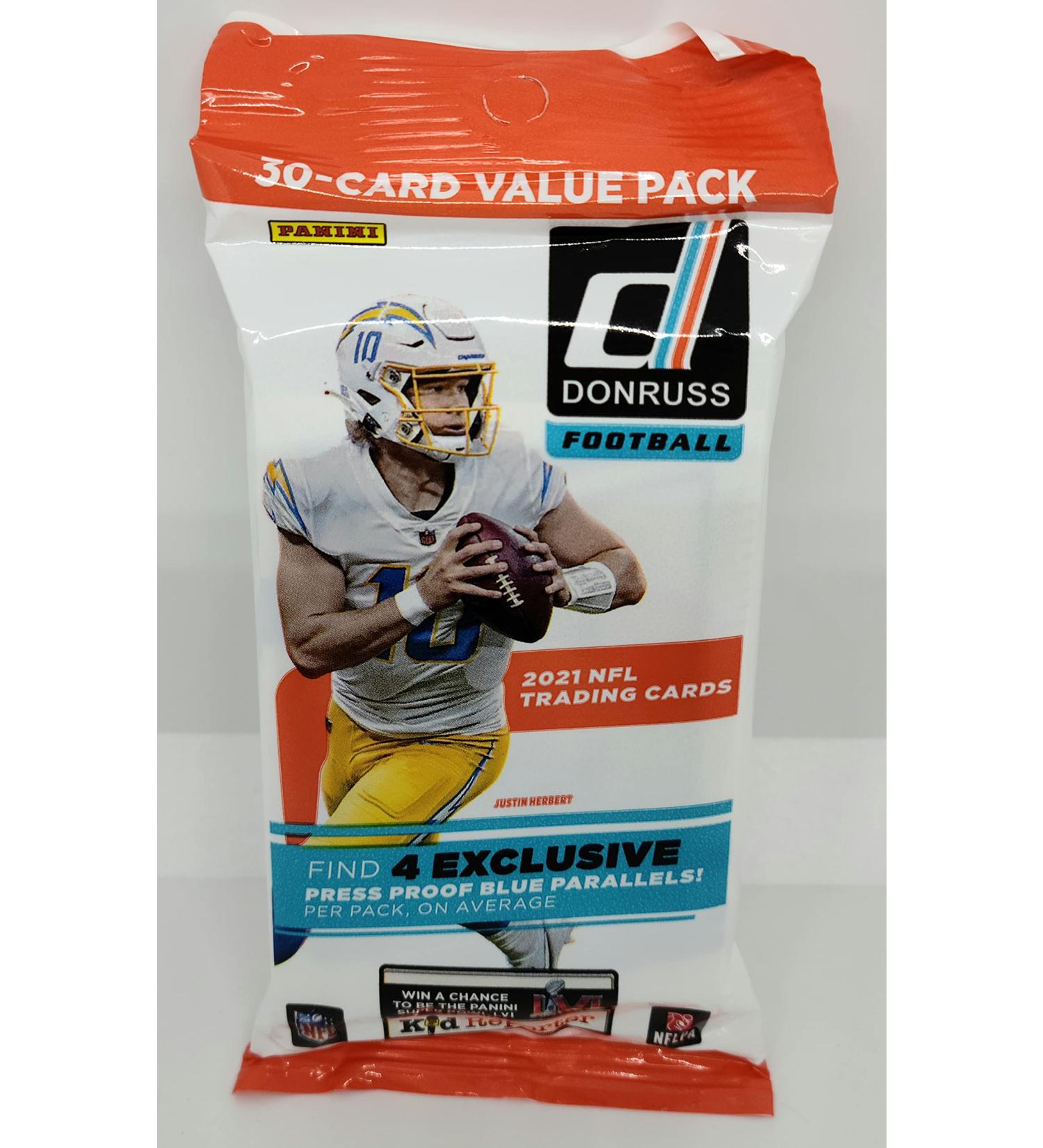 2021 Panini Donruss NFL Football 30 Card Value Cello Pack