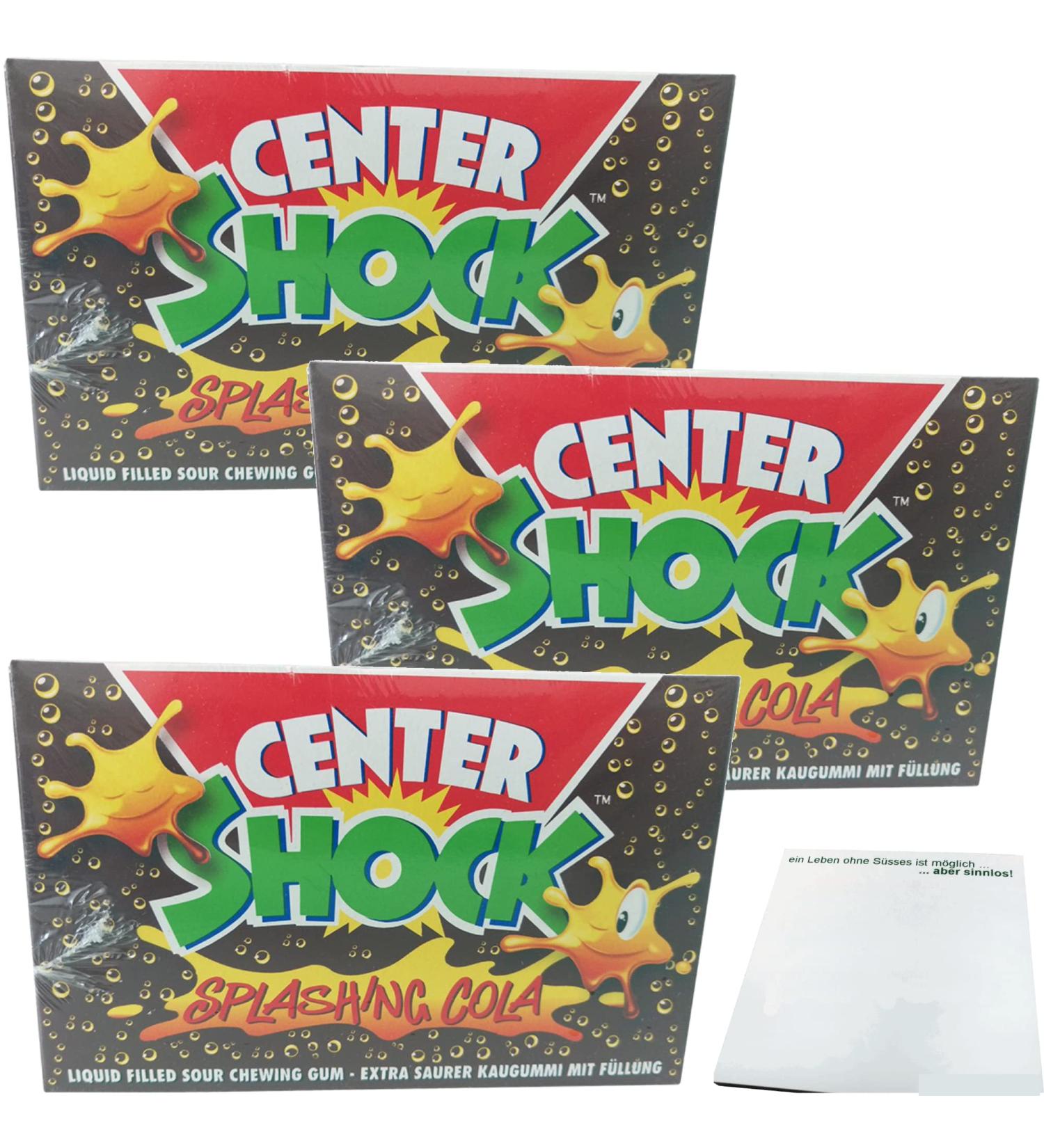 Center Shock Extra Acid Cola Chewing Gums (Pack of 3 x 400g) + Block usy - Buy Online on GoSupps.com