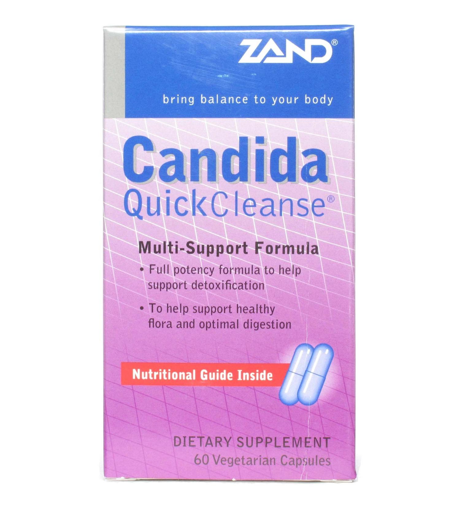 Zand Candida Quick Cleanse 60 Vegetarian Capsules