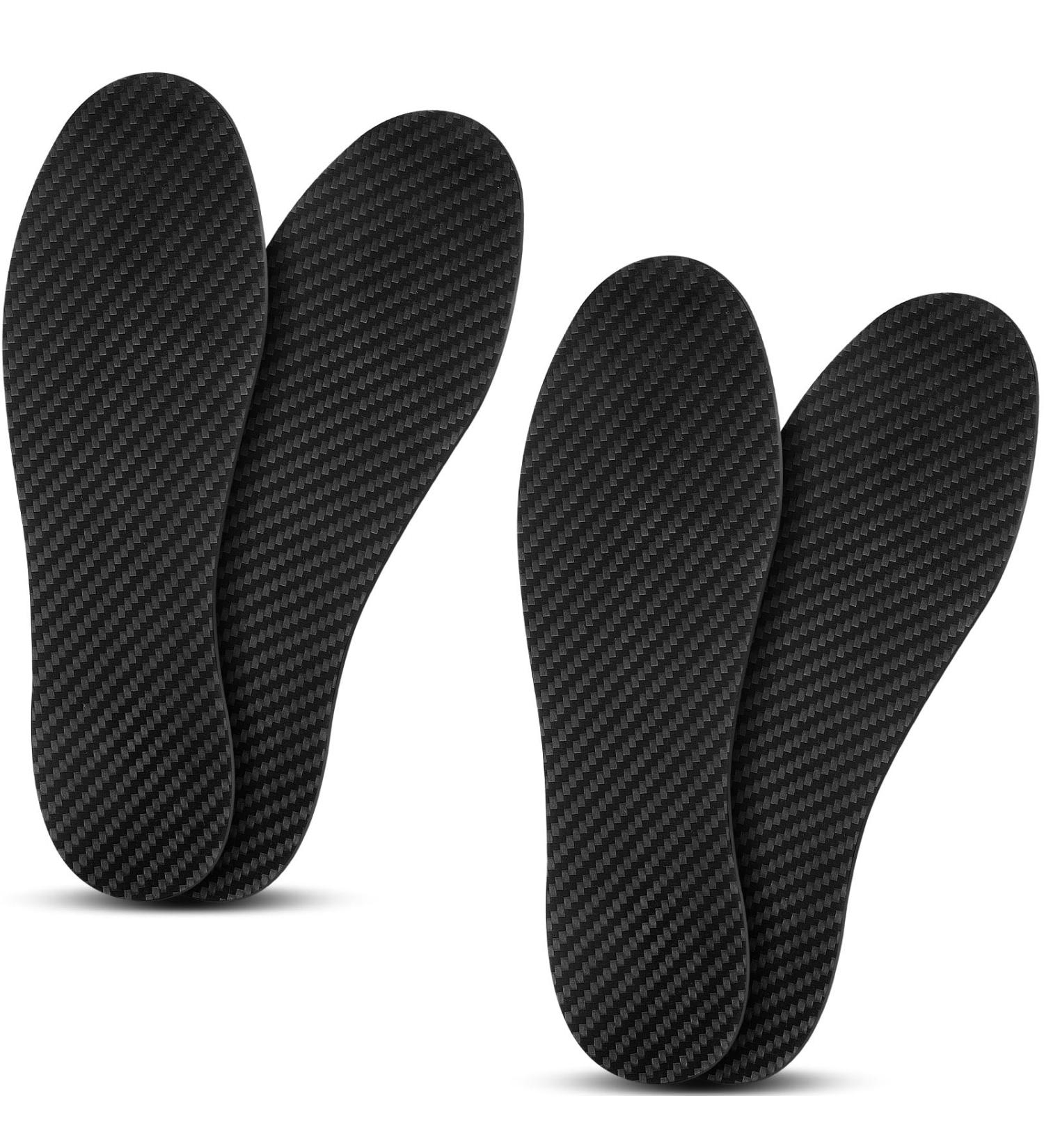 2 Pairs Carbon Fiber Insoles for Men & Women | 9.64" Rigid Footplate for Hallux Rigidus & Toe Pain Relief | Ideal for Sports & Trekking - Buy Online on GoSupps.com