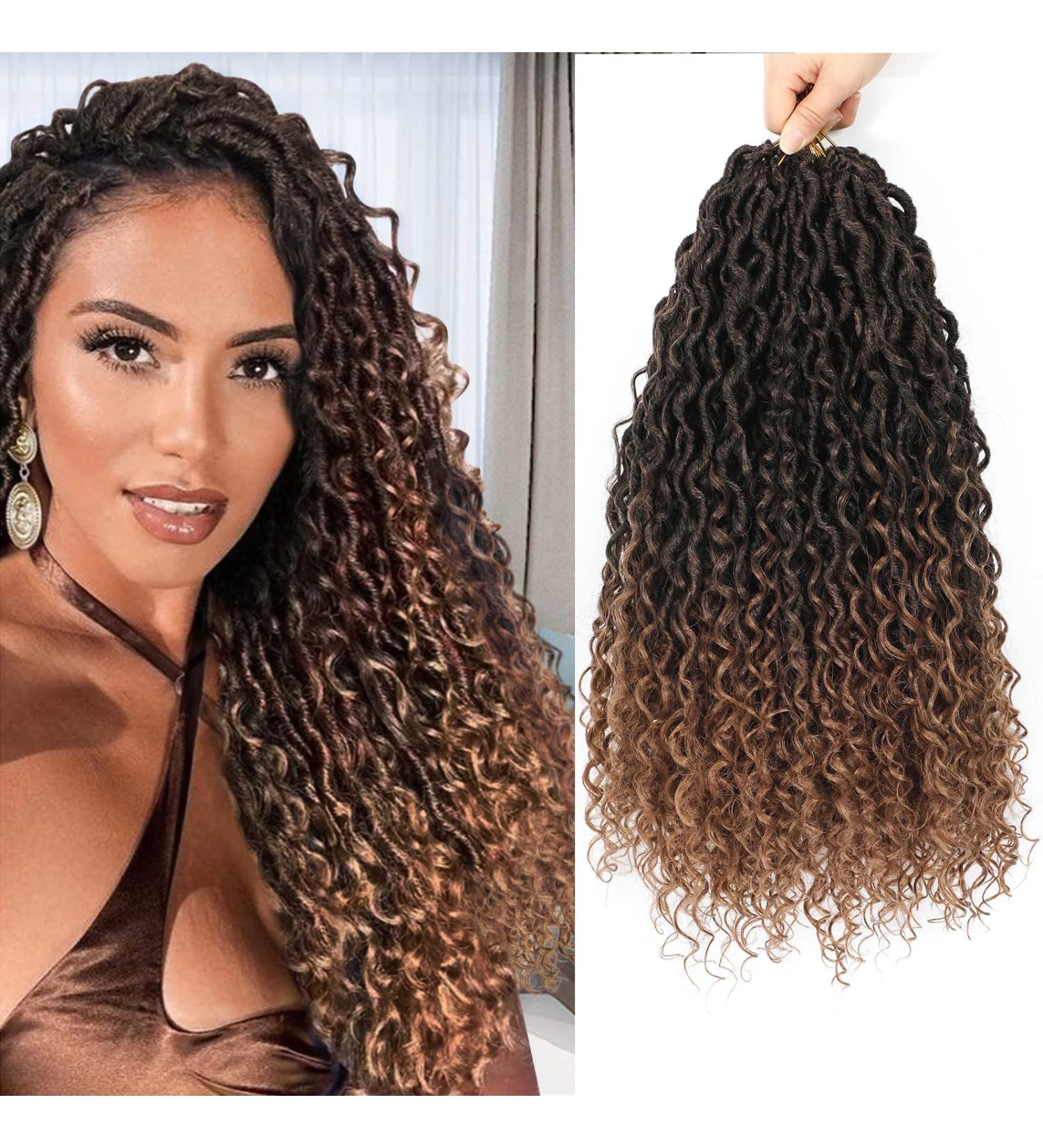 Goddess Locs Crochet Hair 14 Inch - 8 Pack Pre-looped River Fauxs Locs Crochet Hair T30 for Black Women - Buy Online on GoSupps.com