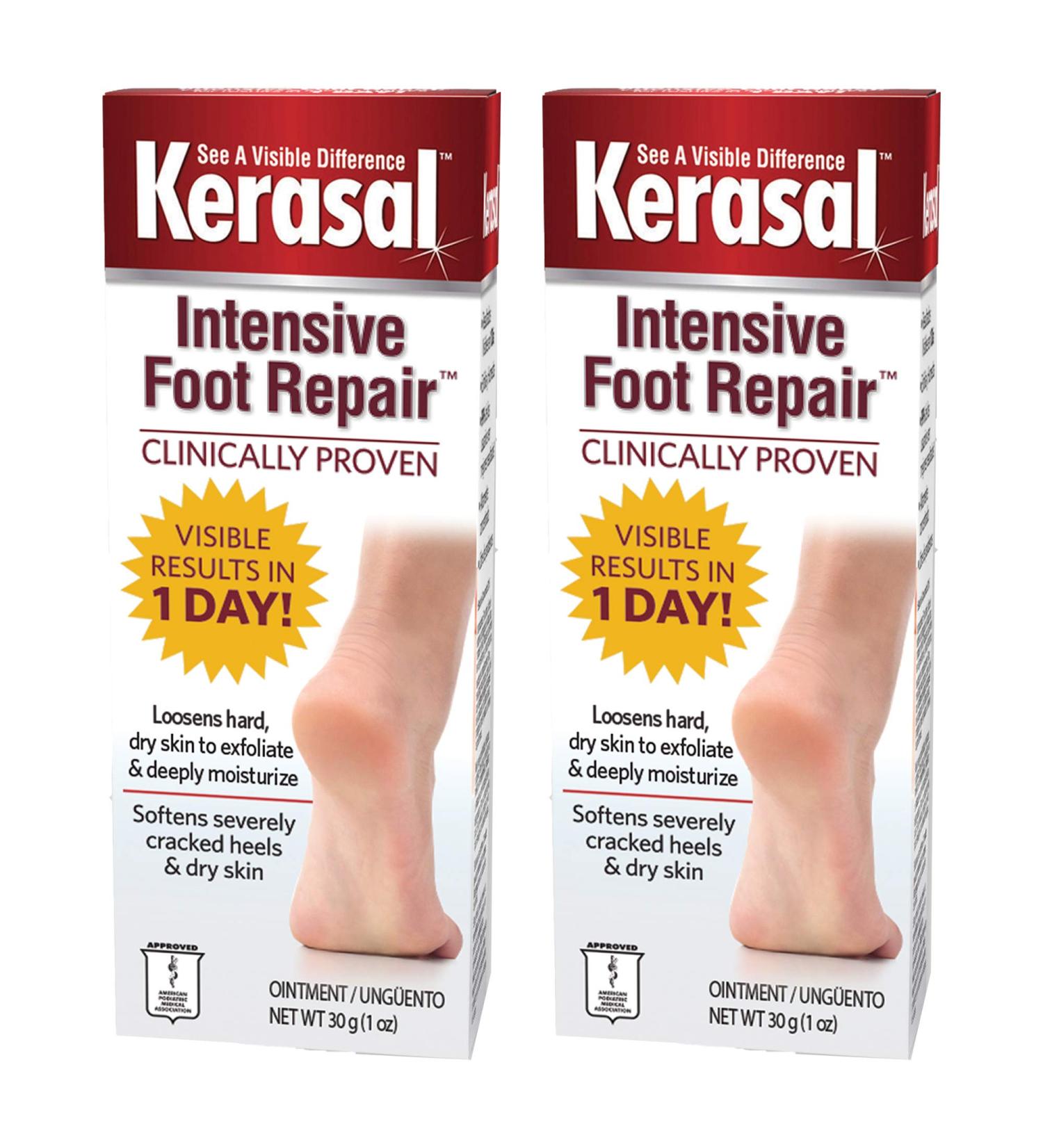 Kerasal Intensive Foot Repair Ointment 1 oz - Pack of 2 | Foot Care Treatment - Buy Online on GoSupps.com