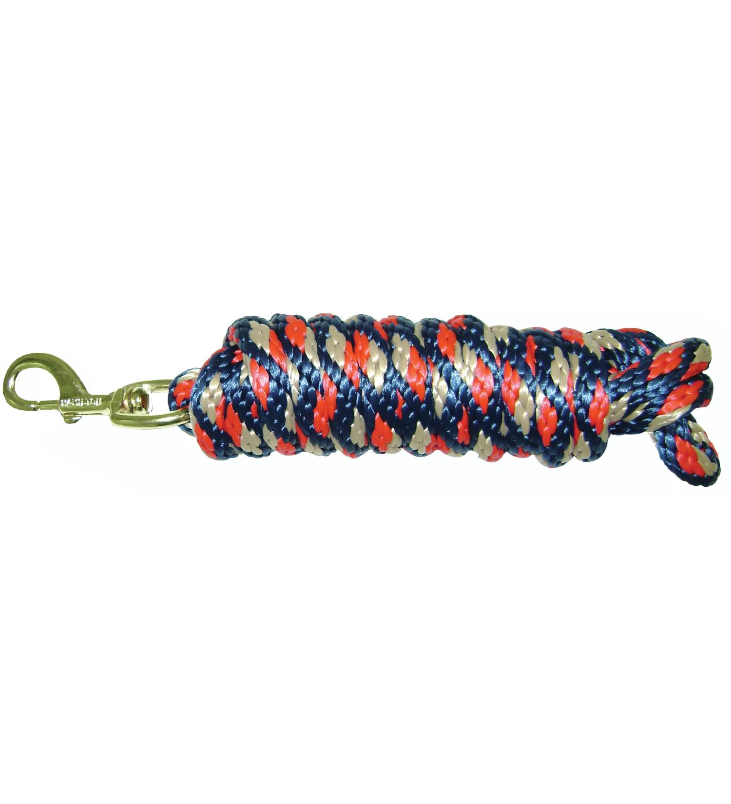 Hamilton Poly Leash with Snap Hook Striped/Red
