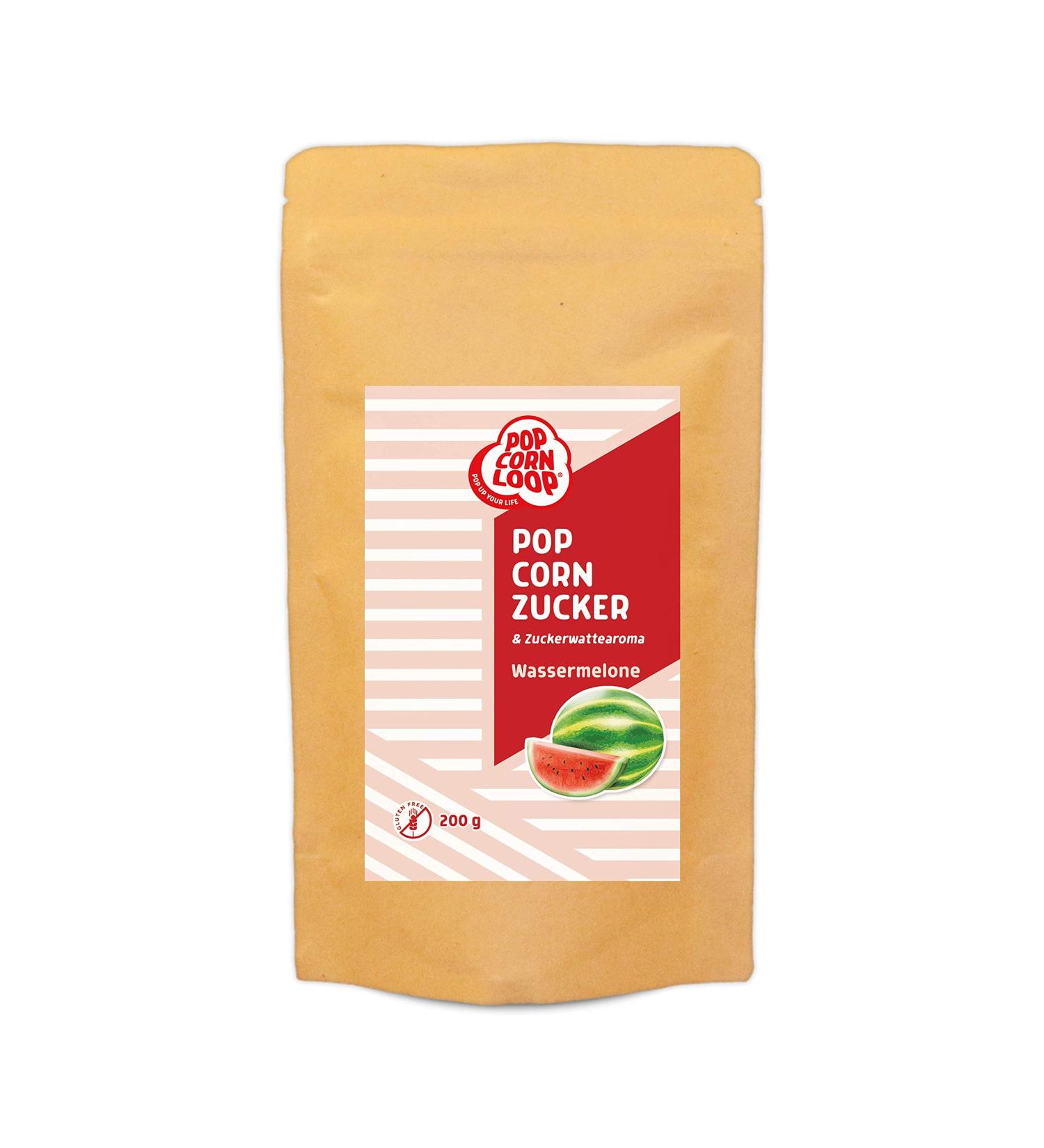 Popcorn and candy floss sugar varieties 200g (watermelon)
