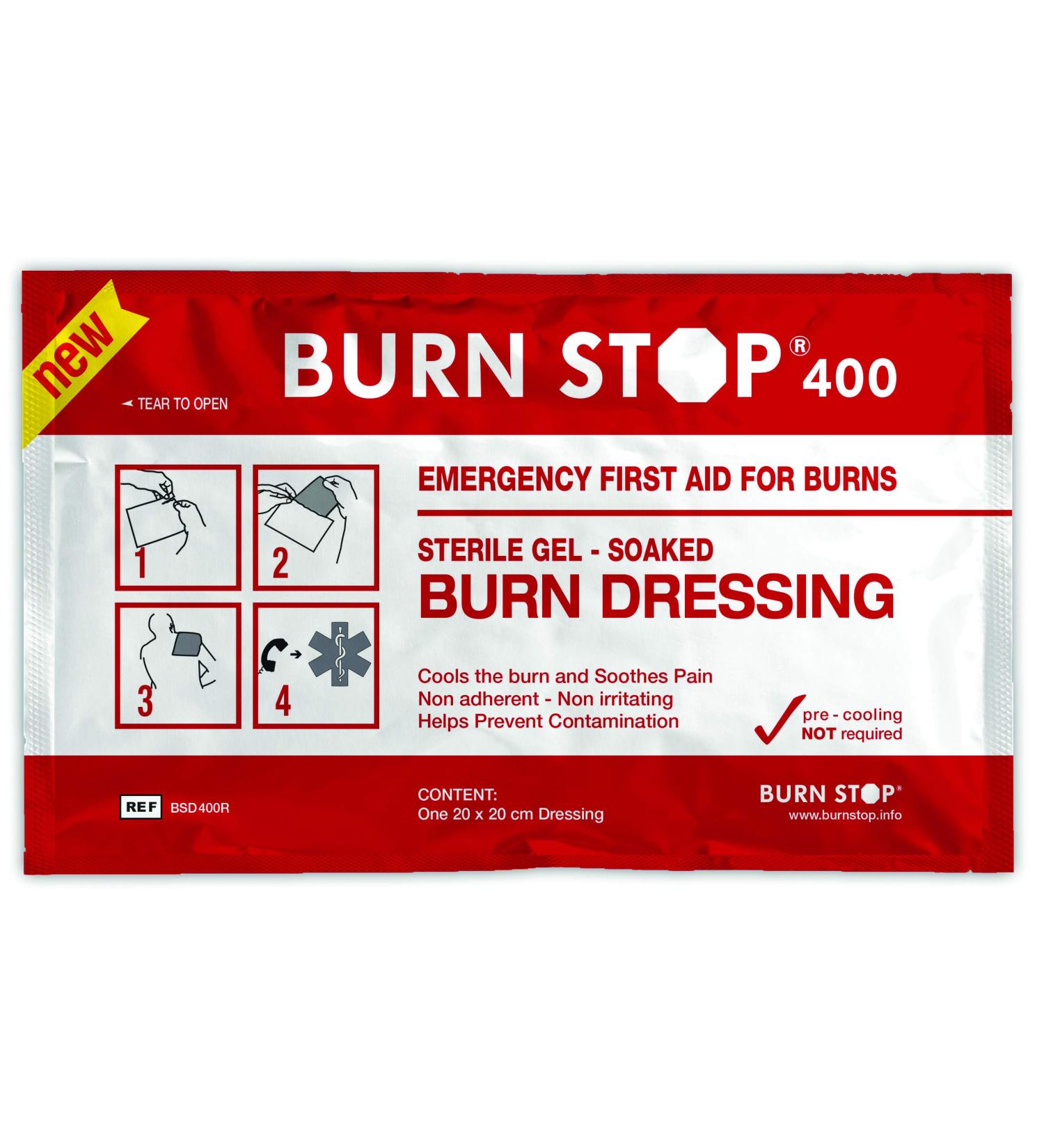 BurnStop First Aid Burn Dressing 20x20cm - Effective Treatment for Burns - Buy Online on GoSupps.com
