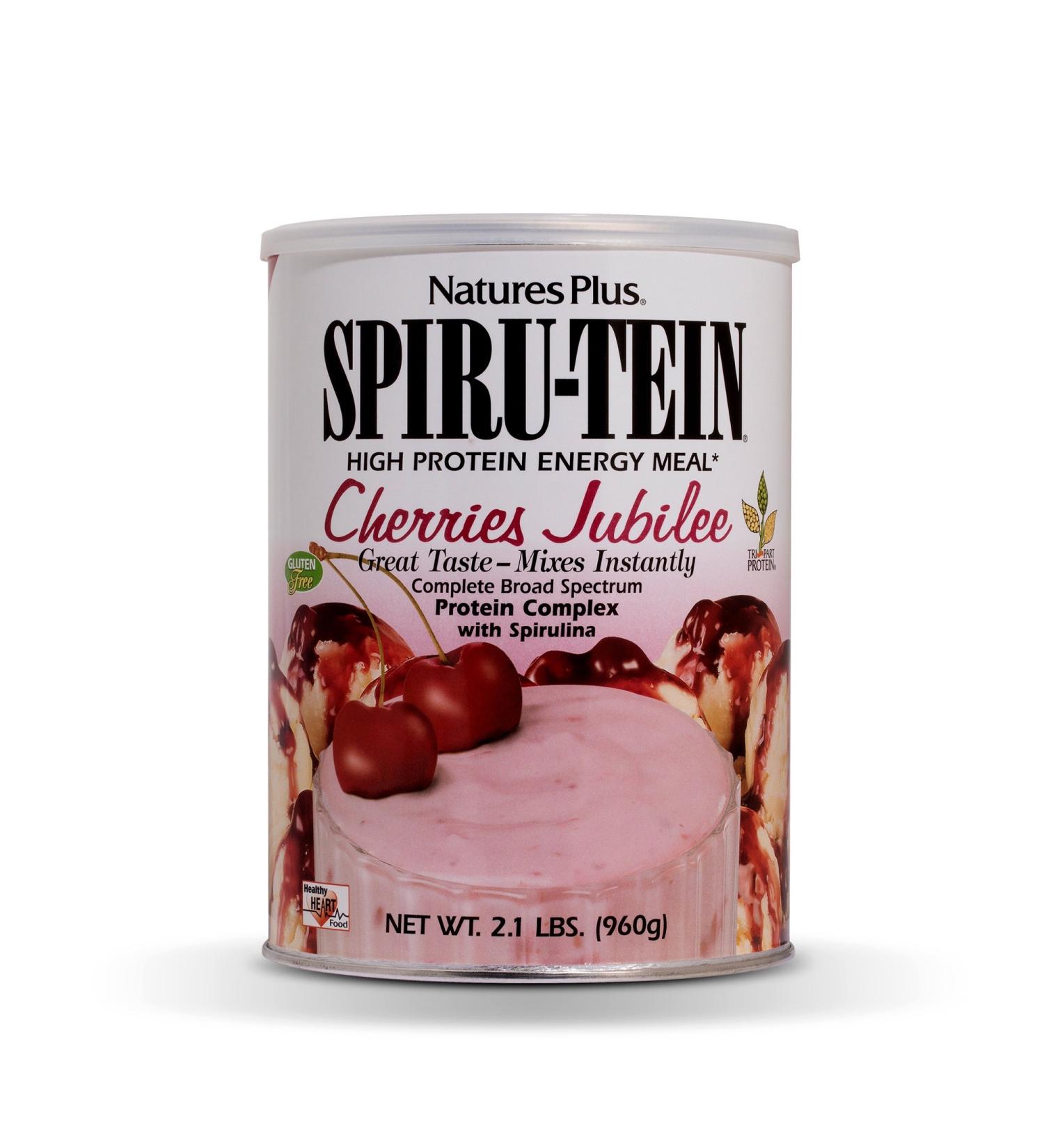 Nature's Plus Spiru-Tein Cherries Jubilee High Protein Meal 2.1 lbs | Energy Boosting Supplement - Buy Online on GoSupps.com