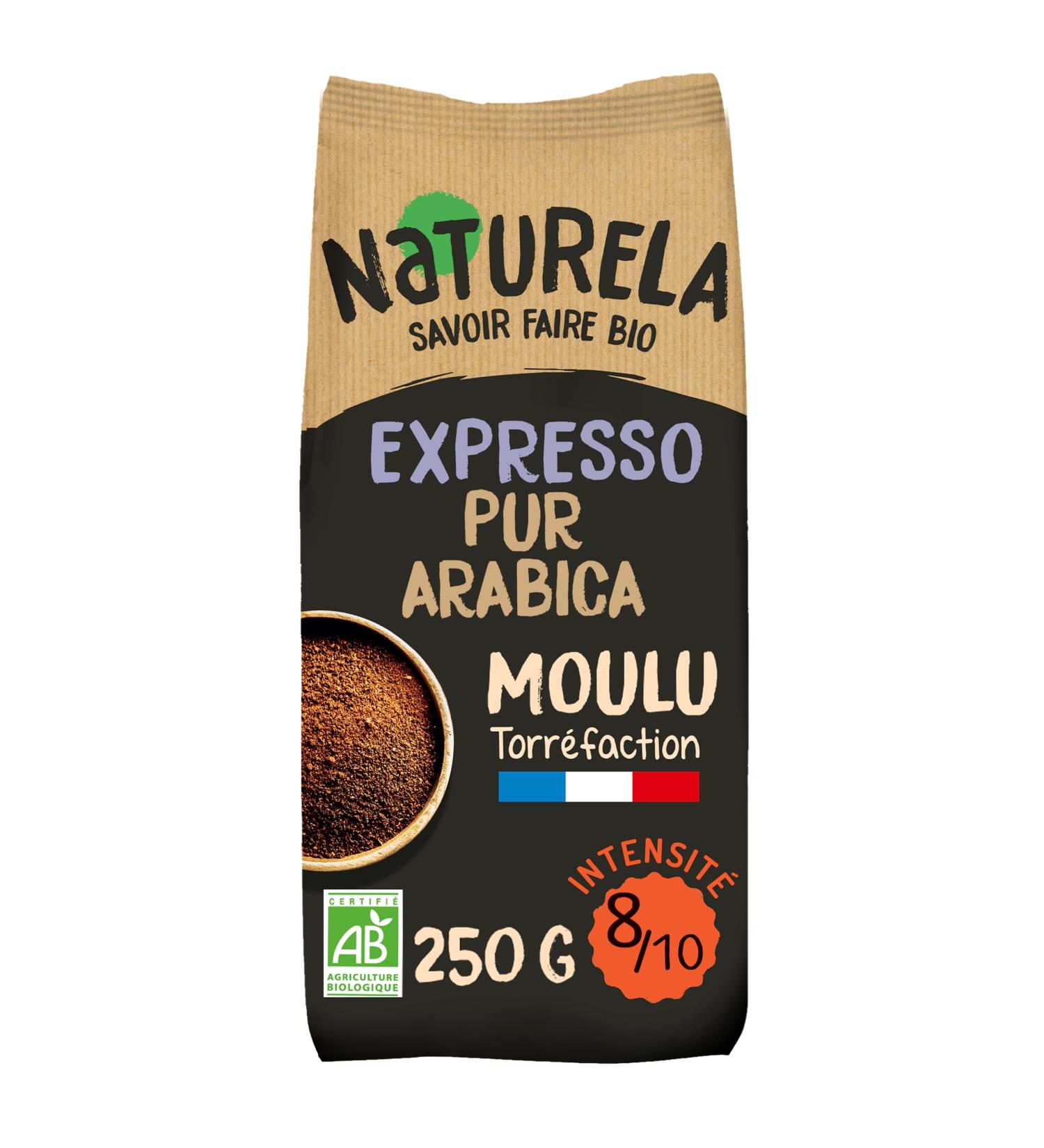  Naturela Naturela Pure Arabica Espresso Organic Ground Coffee - 250g - Pack of 6 - Buy Online on GoSupps.com