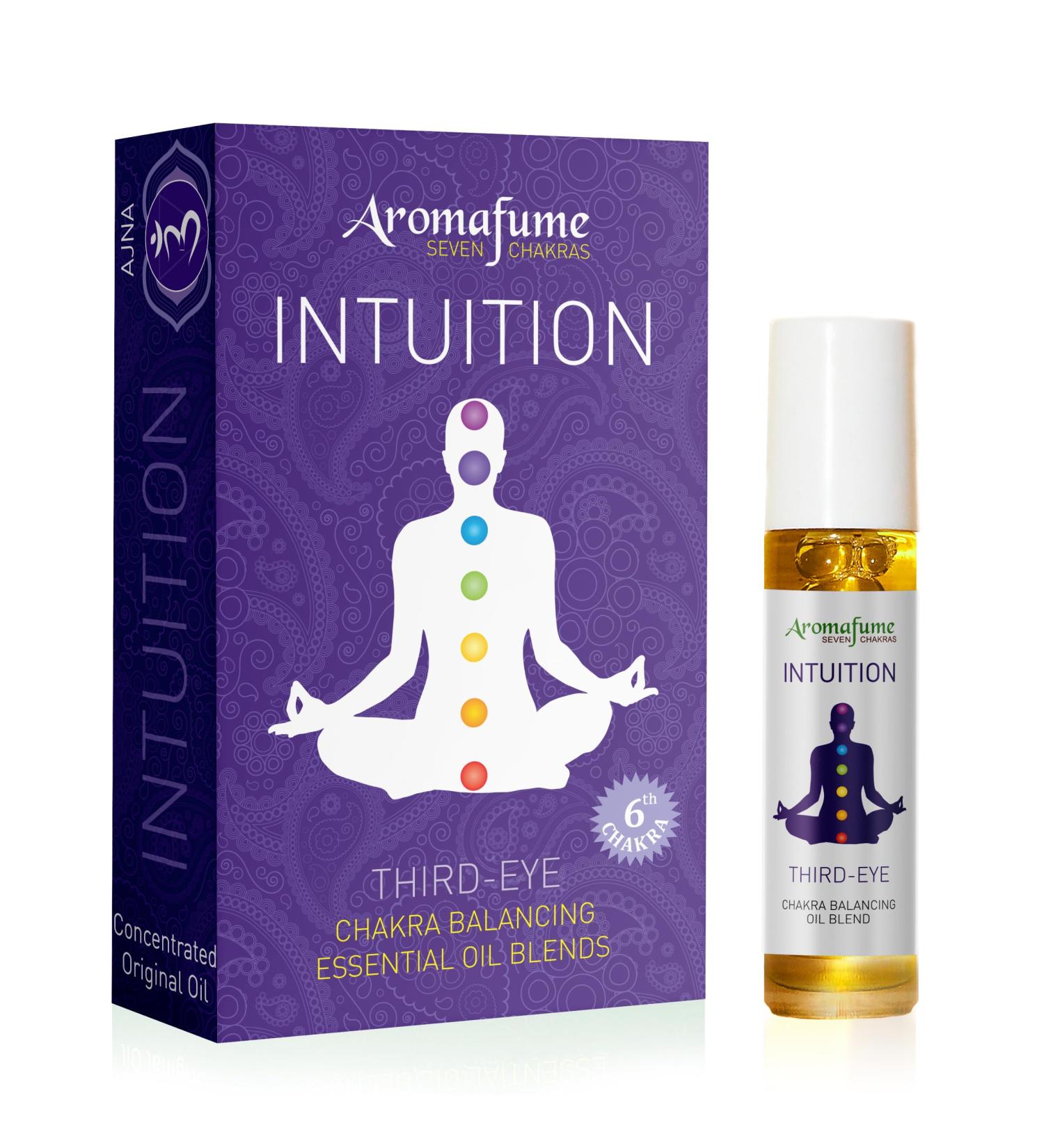 Third Eye Chakra Essential Oil Roll-On by Aromafume | 10ml - Ajna Aromatherapy for Chakra Balance | Rose & Juniper | Amethyst Incense for Meditation Yoga & Reiki - Buy Online on GoSupps.com