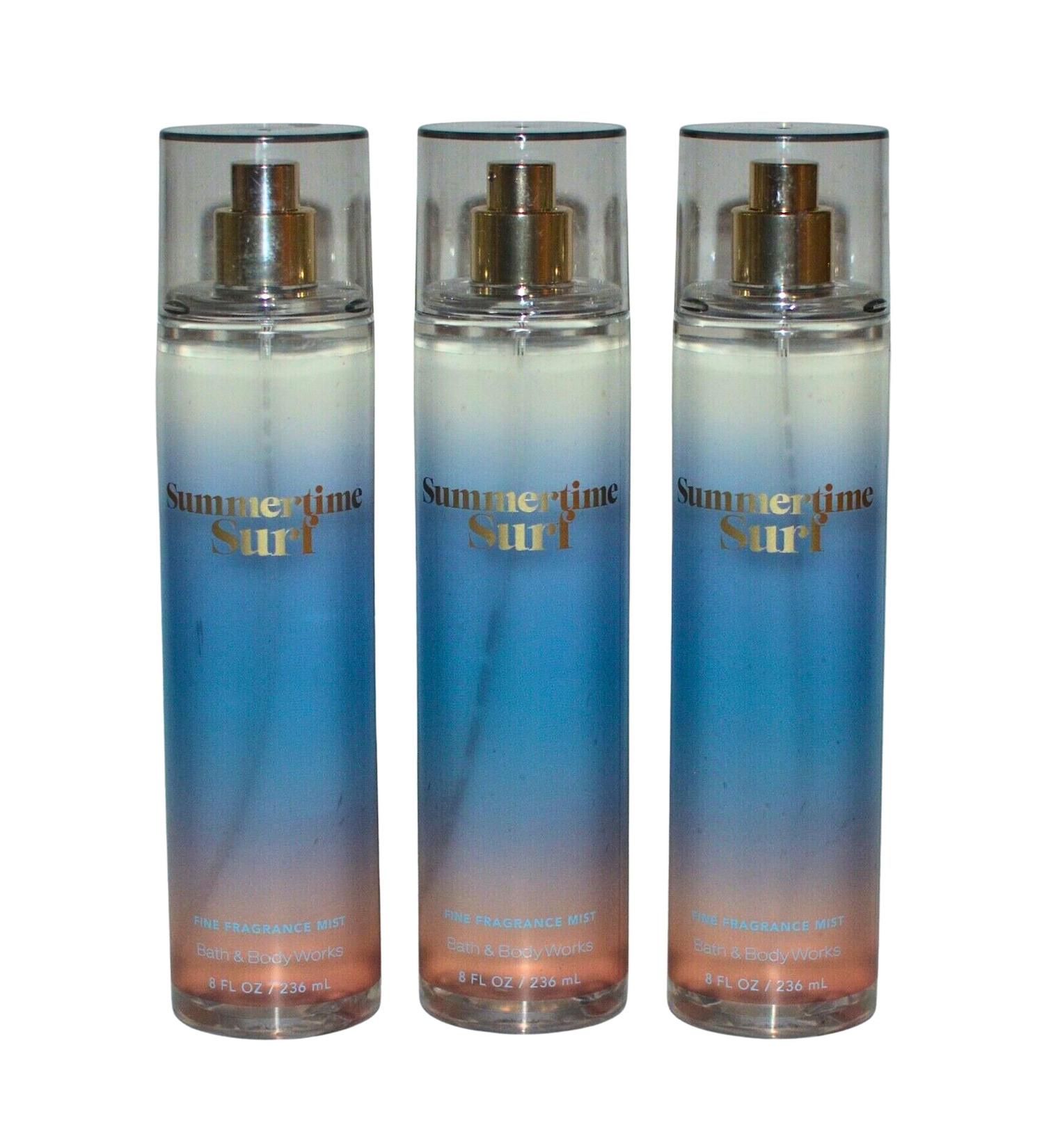 Bath & Body Works Fragrance Mist 3-Pack 8oz Each (Summertime Surf)