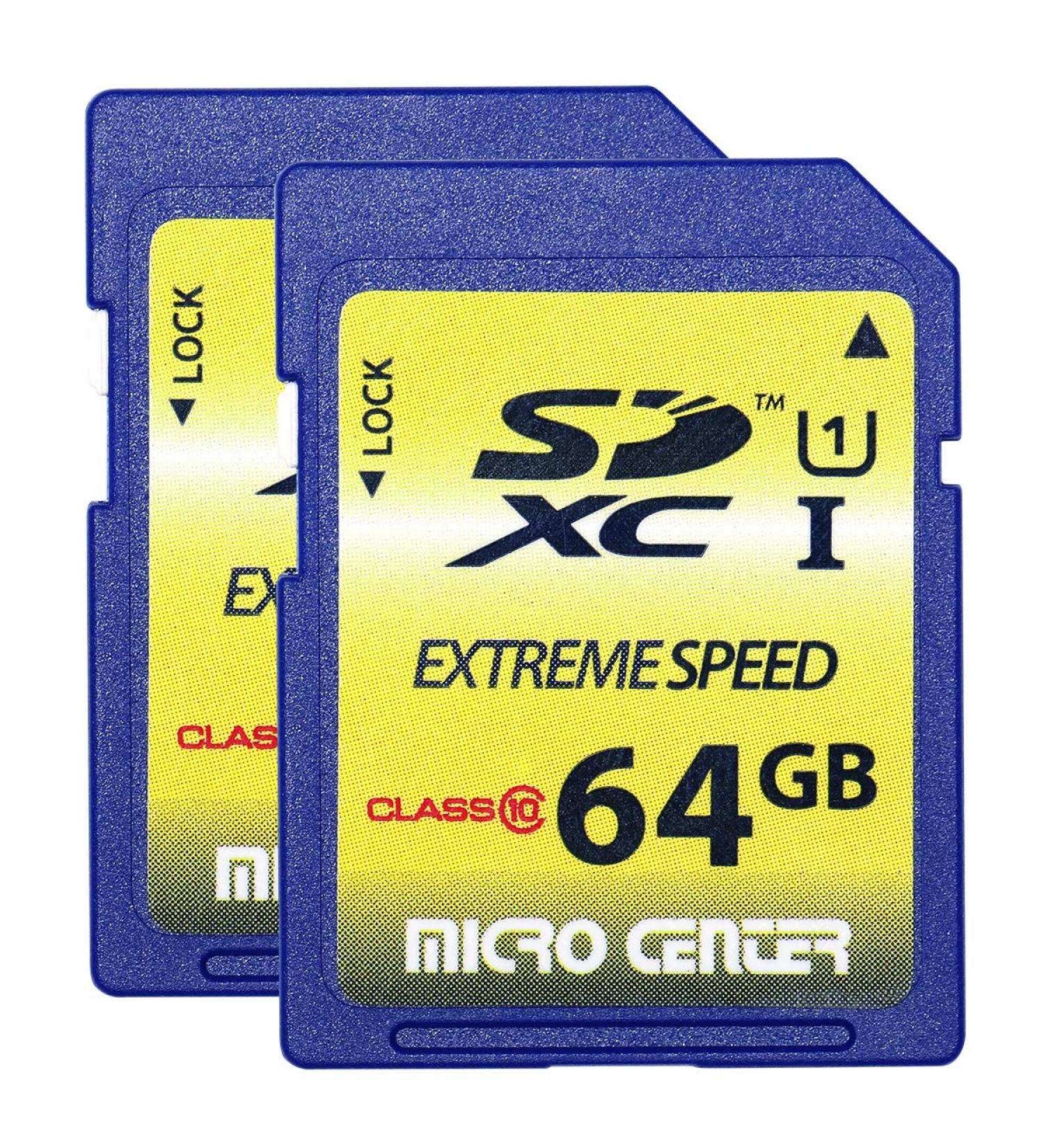 Micro Center 64GB Class 10 SDXC Flash Memory Card 2 Pack - Trail Camera SD Cards - Buy Online on GoSupps.com