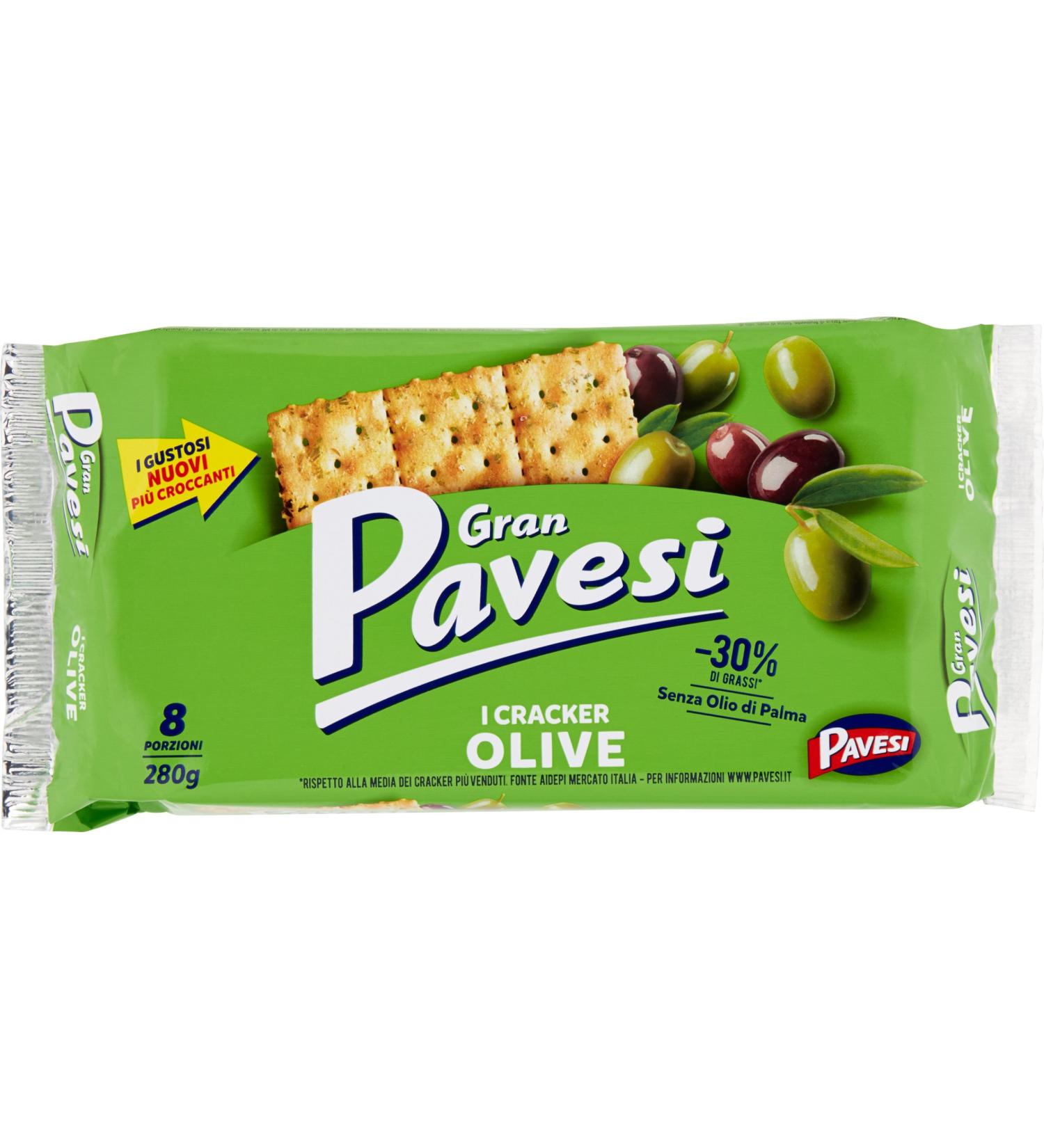 Gran Pavesi Cracker Olive & Herbs 250g - Premium Italian Snack International Shipping Available - Buy Online on GoSupps.com