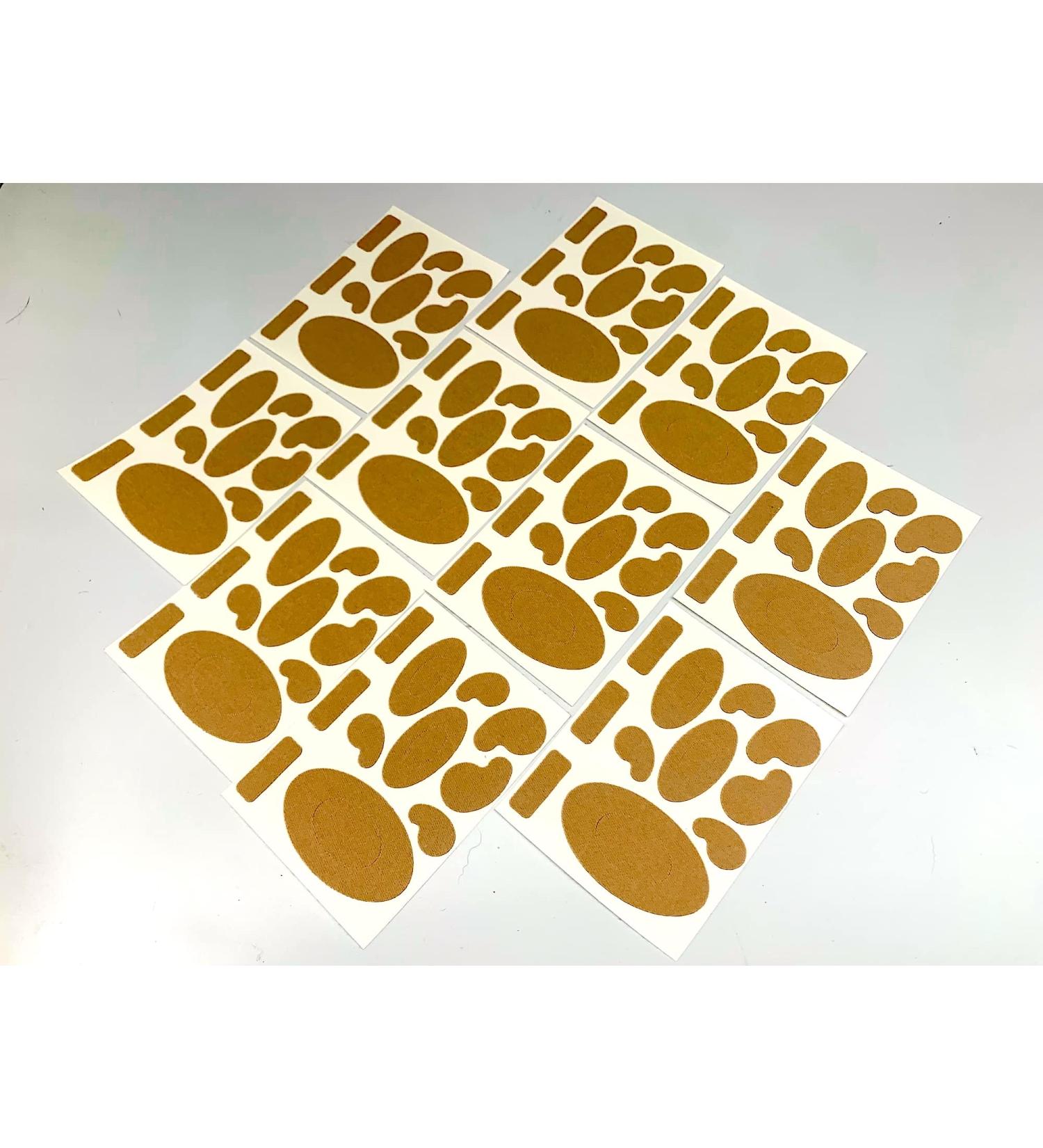 Moleskin Adhesive Flannel Foot Blister Pads Variety Pack - 10 Sheets, 110 Pads - Buy Online on GoSupps.com