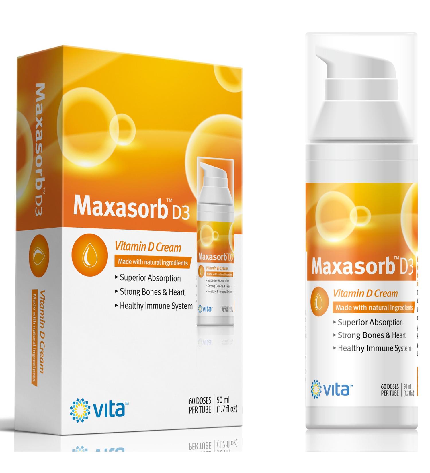 Vitamin D3 Cream for Psoriasis Relief | Soothes Itchy, Flaky, Scaly Skin | Paraben-Free & All Natural | Maximum Absorption | Vitamin D Lotion - Buy Online on GoSupps.com