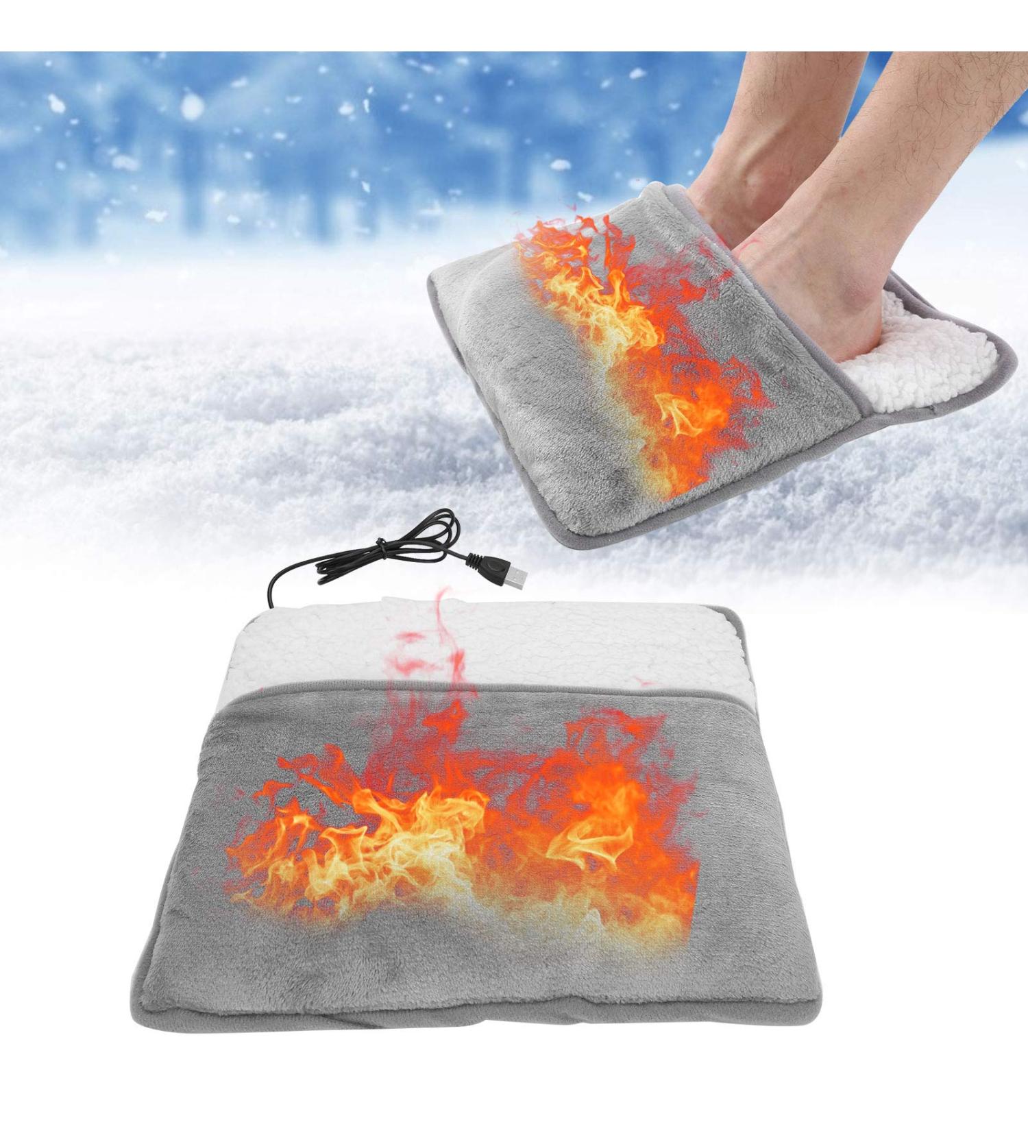 Double-Sided Electrical Foot Warmer | USB Winter Foot Warmers for Home & Office - Ideal for Men & Women - Buy Online on GoSupps.com