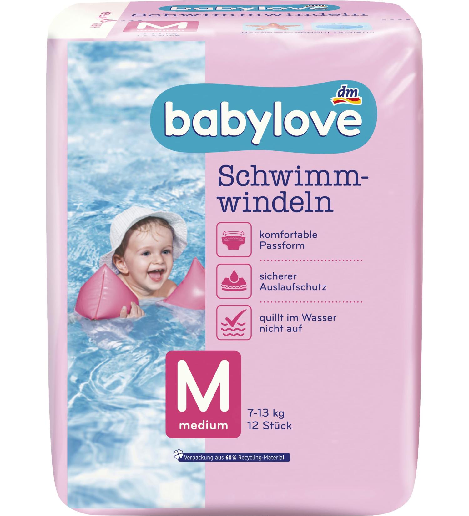 Babylove wet wipes diapers changing mats and more. (3x 12 pieces swim diapers size M) 3x 12 pieces swim diapers size M