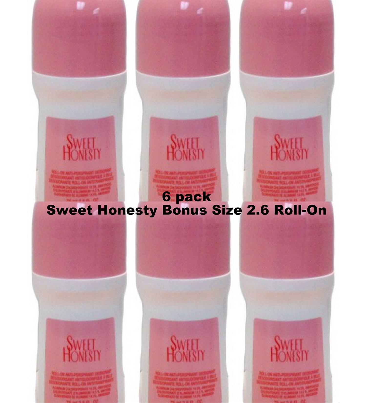 Avon Sweet Honesty Deodorant Bonus Size 2.6oz Each (Pack of 6)