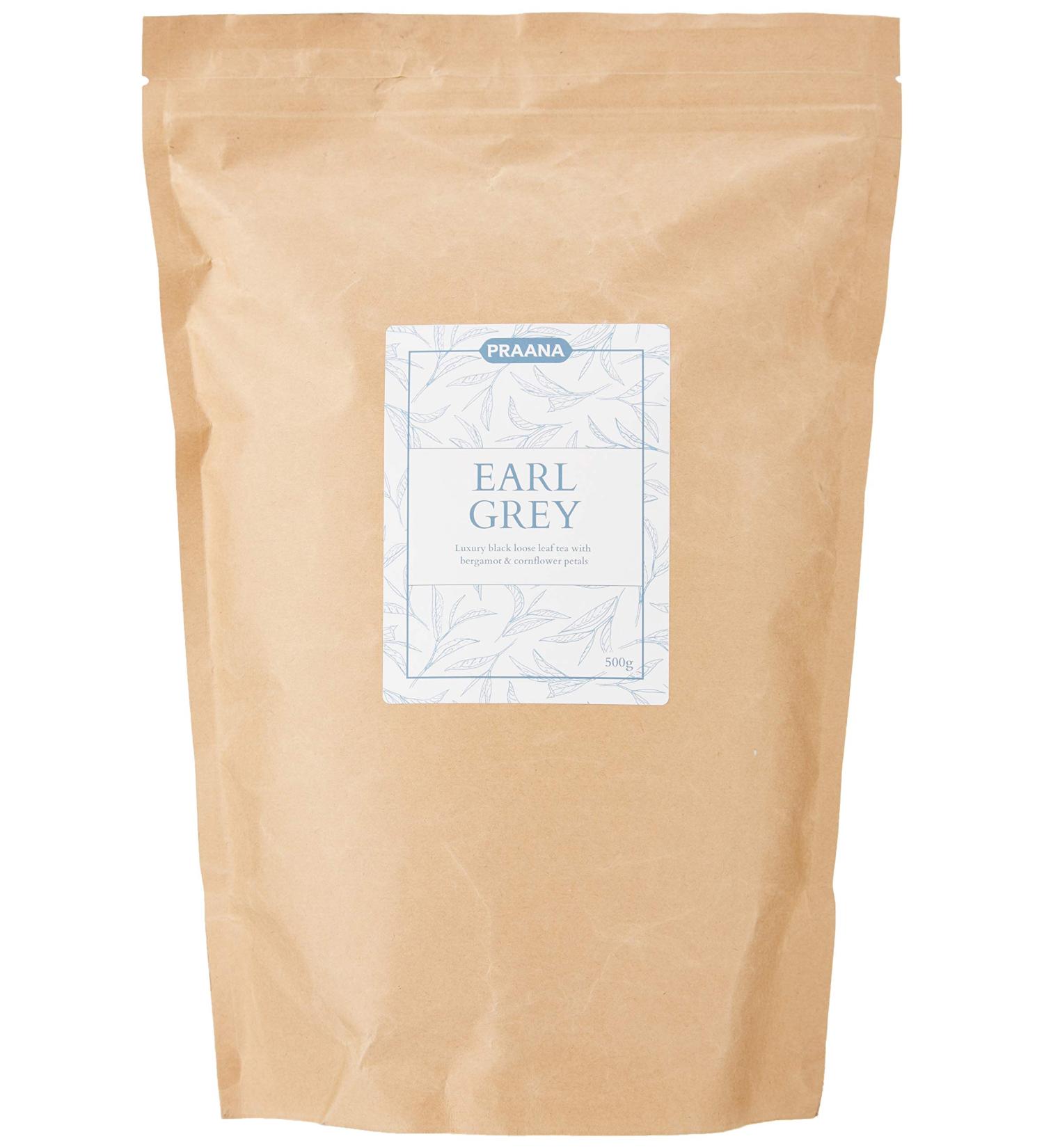 PRAANA TEA - Earl Grey Loose Black Tea 500g - Buy Online on GoSupps.com