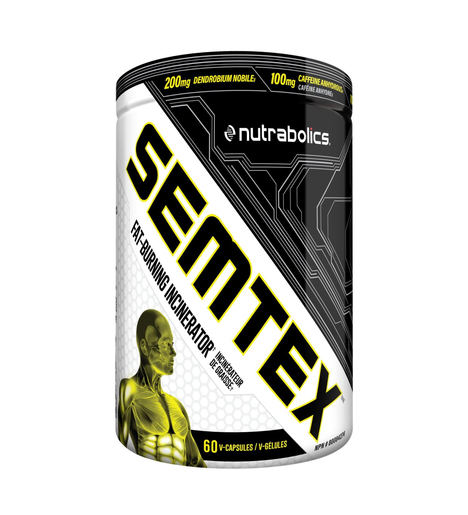 NUTRABOLICS Semtex 60 Caps - Weight Loss Supplement & Energy Booster Strong Fat Burning Formula Thermogenic Pre Workout  - Buy Online on GoSupps.com