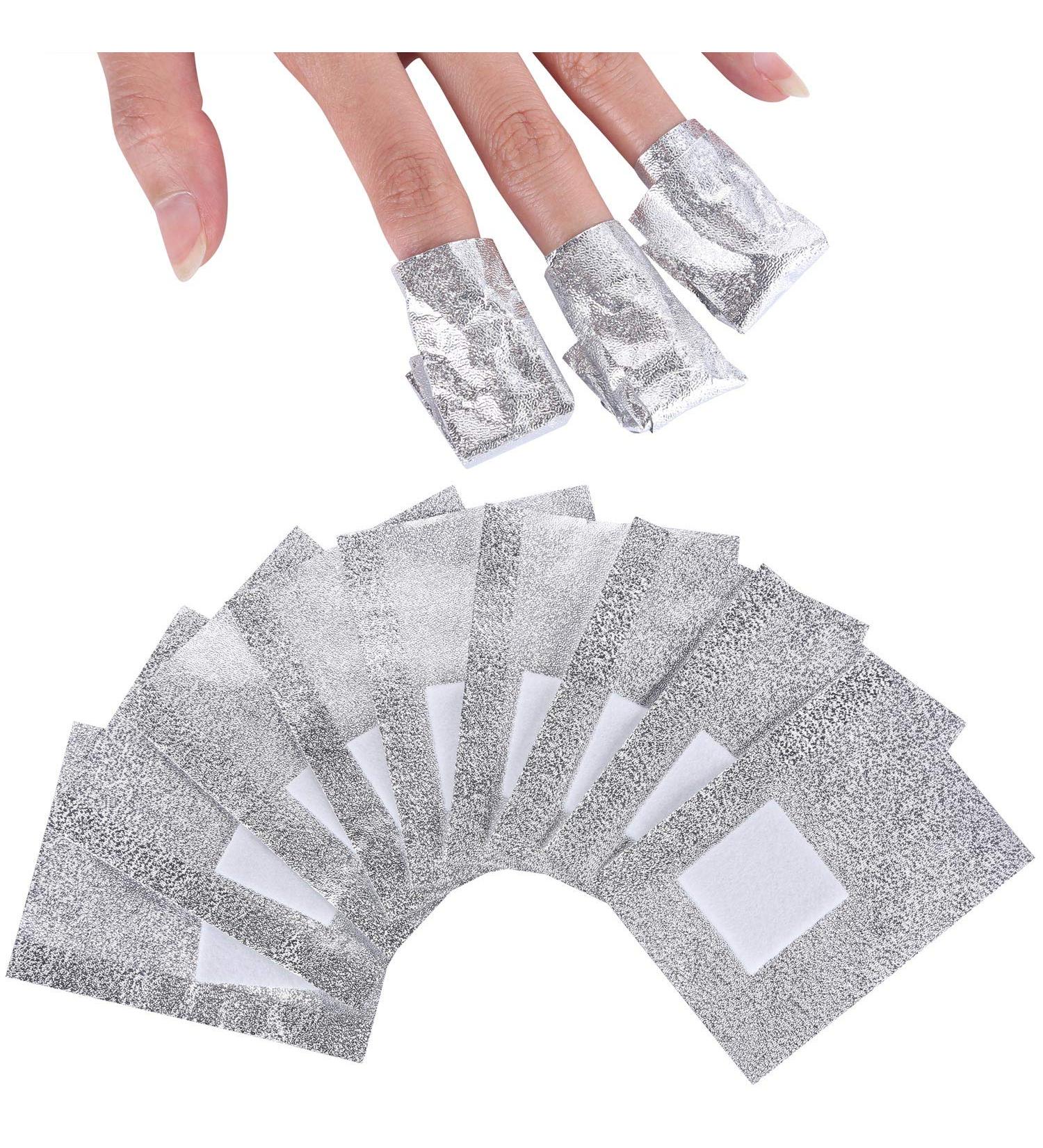 600 Pcs Gel Nail Polish Remover Soak Off Foil Wraps with Large Cotton Pad - Easy and Efficient Removal - Buy Online on GoSupps.com