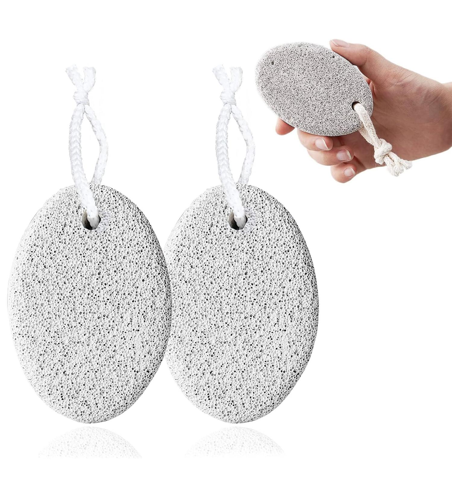 Bimsstein Foot Care Set - 2 Pumice Stones for Corns & Hard Skin Removal for Feet & Hands | Lightweight & Effective - Buy Online on GoSupps.com