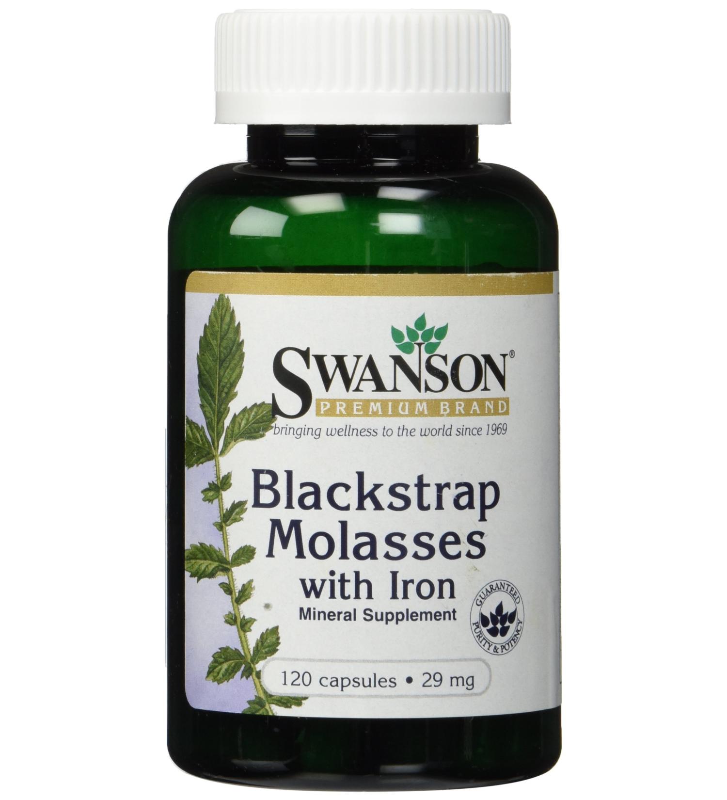 Blackstrap Molasses with Iron 29mg - 2 Bottles x 120 Capsules | High-Quality Supplement - Buy Online on GoSupps.com