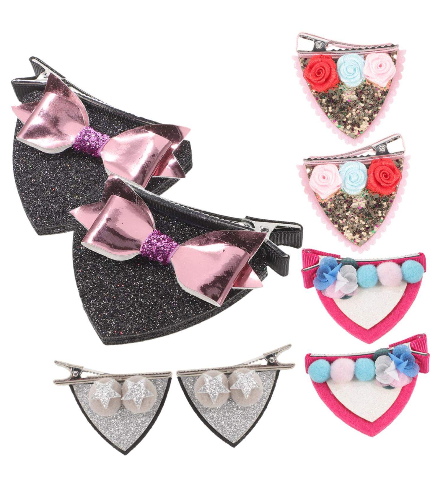 Vaguelly 4 Pairs Cat Ears Hair Barrette Hair Clips Animals Ears Hair Barrette Hair Accessories Girl Headdress Cat Ears Cat Ears Hairpins Cat Ears Hairpins - Buy Online on GoSupps.com