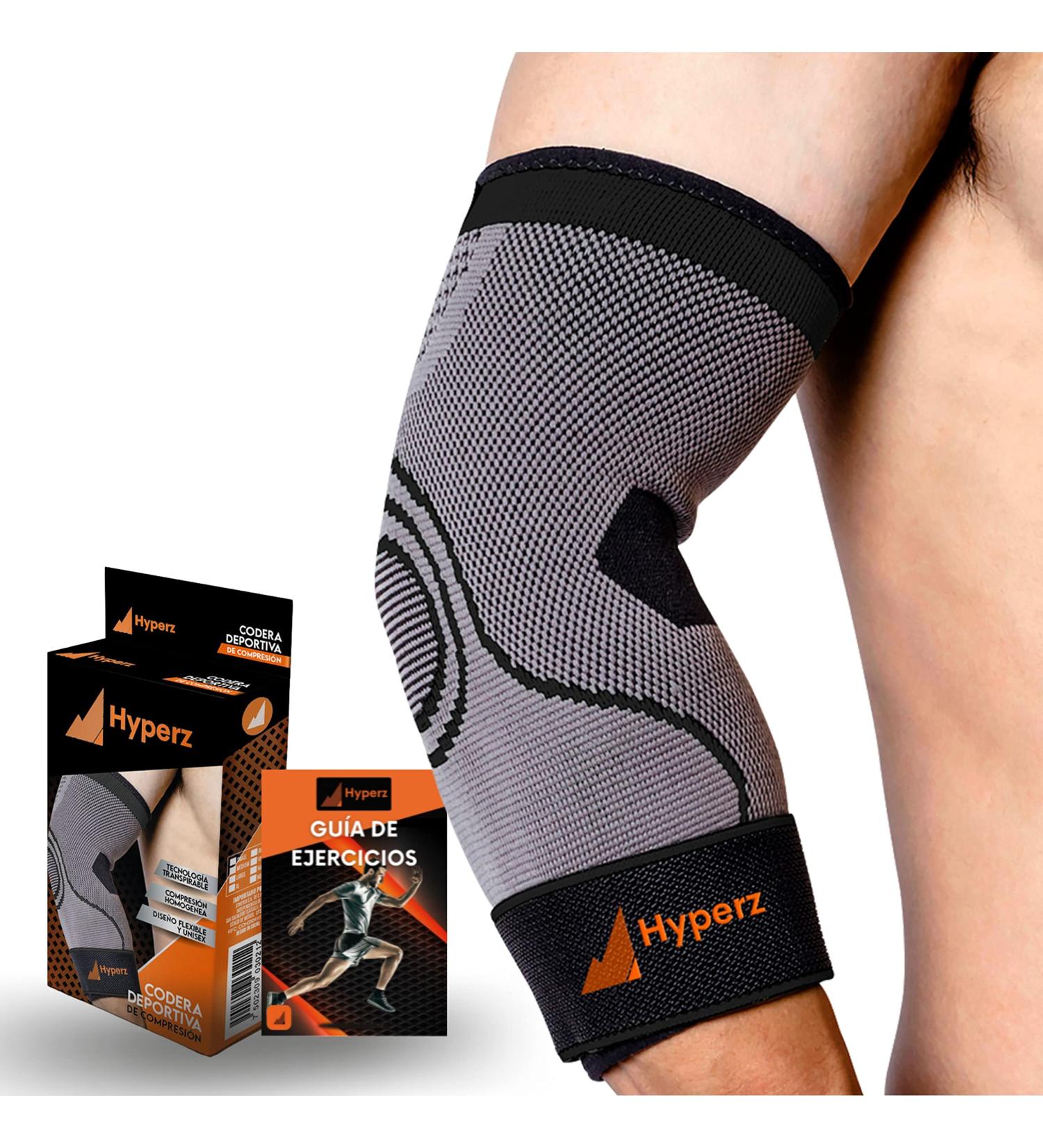 Buy Hyperz Compression Sports Elbow Brace - Adjustable Non-Slip Support for Weightlifting Tennis Golf & More - Breathable Multi-Size Elbow Support for Men & Women - Epicondylitis & Tendonitis Relief - Buy Online on GoSupps.com