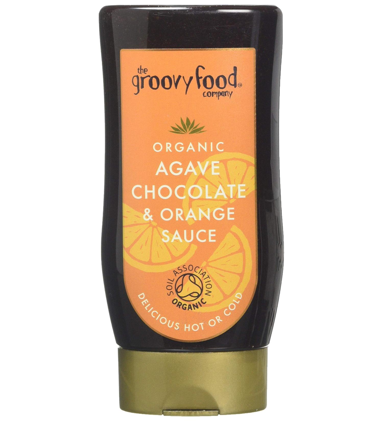 Organic Agave Chocolate Orange Sauce 250ml by Groovy Food Co. | Deliciously Sweet and Citrusy Flavor - Buy Online on GoSupps.com