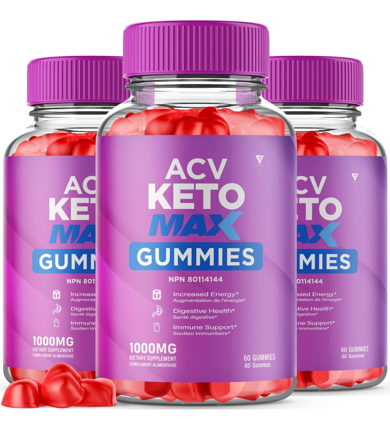 (3 Pack) ACV Keto Max Gummies ACV Keto Plus Canada Healthy Lifestyle Formula Support Supplement Compl ment alimentaire ACV Keto Max Support (180 Gummies) - Buy Online on GoSupps.com