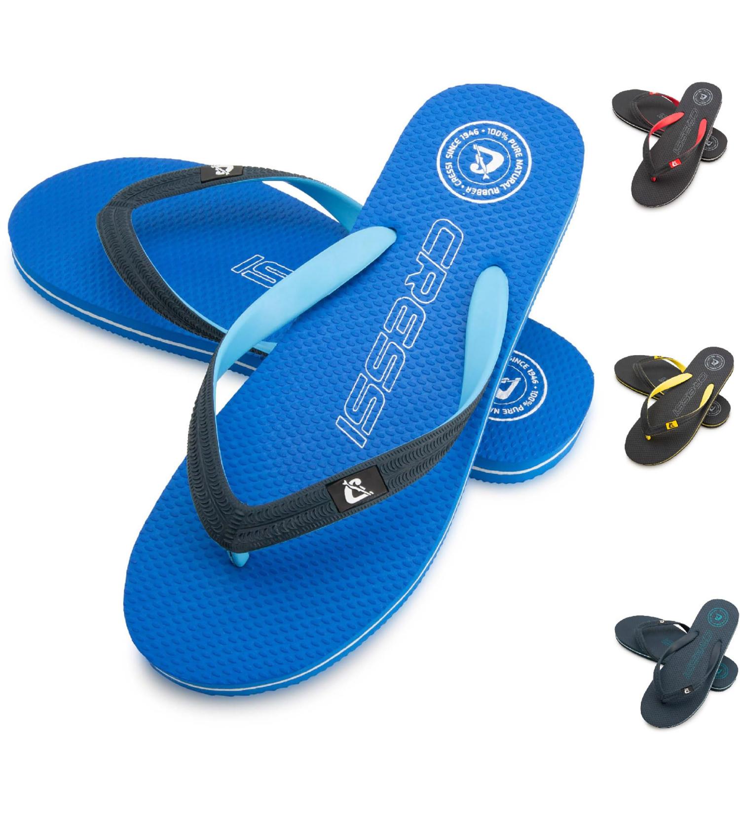CRESSI Leaf Flip Flops - Unisex Beach & Pool Footwear in Azure Blue | Size 39/40 EU - Perfect for Summer Adventures - Buy Online on GoSupps.com