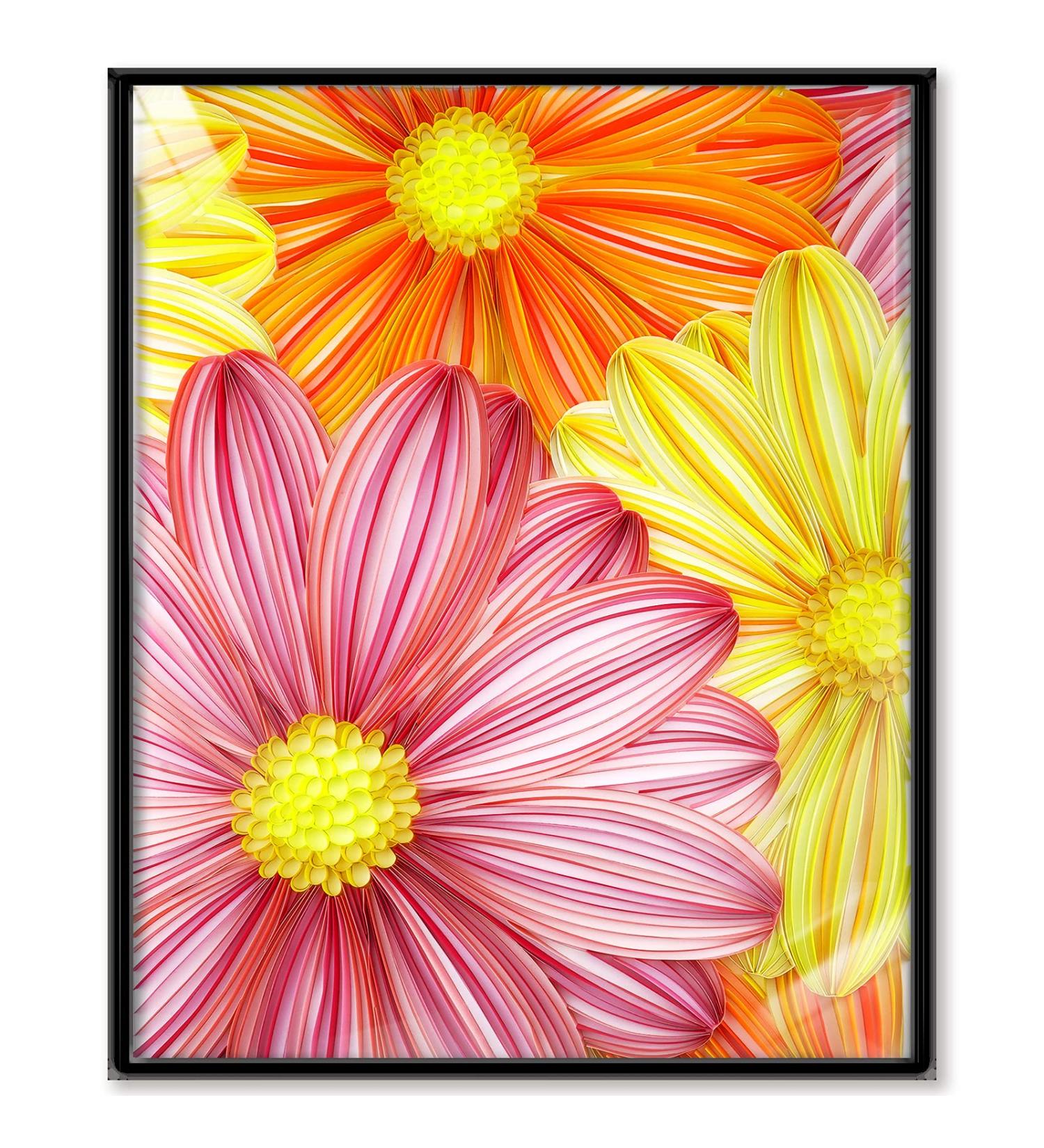 Quilling Kit for Adults - Flower 16x20 inch DIY Paper Filigree Painting Set - Beginner friendly Quilling Paper Tool - Great Wall Art Decor and Gift Idea for Kids and Friends - Buy Online on GoSupps.com