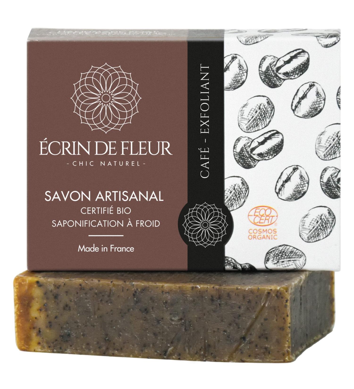  crin de Fleur Organic Coffee Soap | 90g Aloe Vera - Best for Impure Skin - All-Natural & International Shipping - Buy Online on GoSupps.com