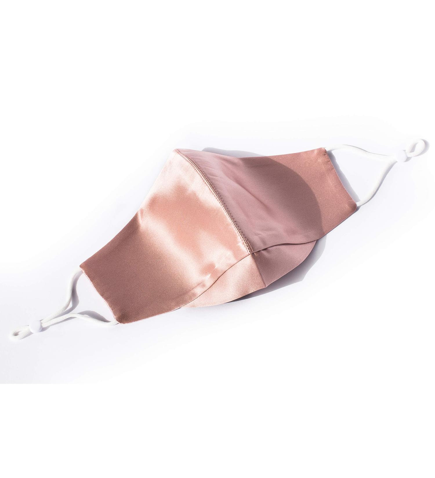 100% Mulberry Silk Face Masks - Reusable Washable Adjustable Unisex | Soft Dust Pink for Men & Women - Buy Online on GoSupps.com