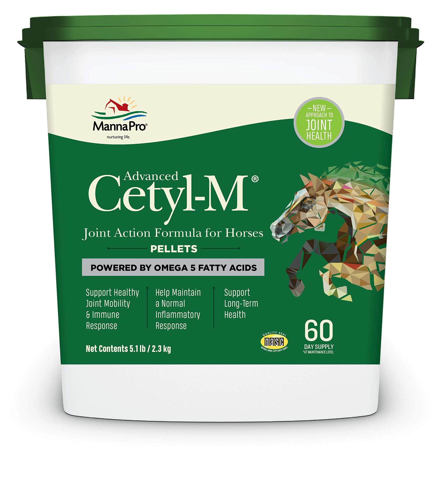 Manna Pro Cetyl-M Joint Supplement for Horses 5.1 LB - Support Horse Joint Health - Buy Online on GoSupps.com
