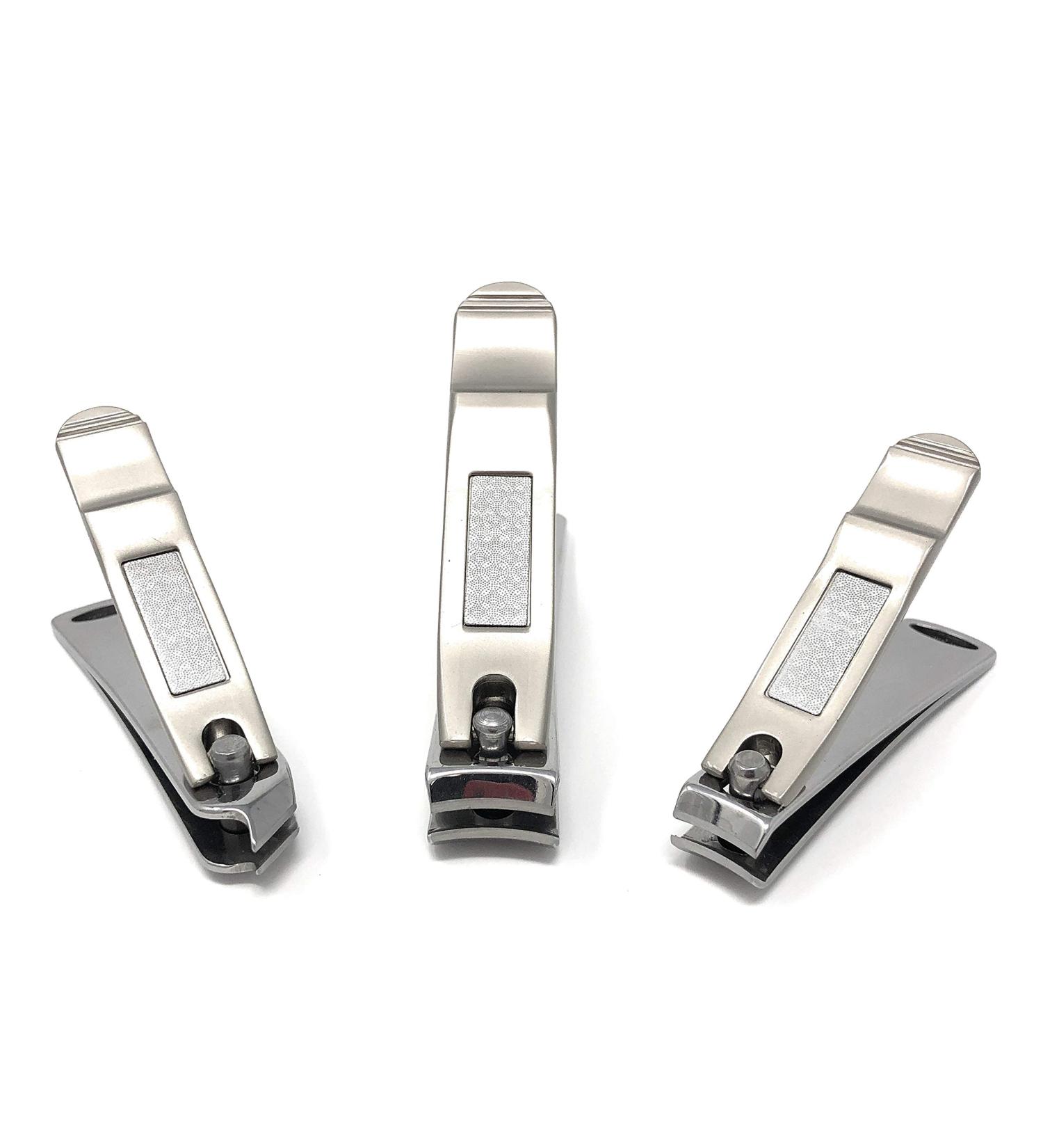 Purely-Northwest-Nail-Clipper-Set - 3 Piece Stainless Fingernail & Toenail Clipper Set for Manicure & Pedicure Surgical Stainless Steel Heavy Duty - Buy Online on GoSupps.com