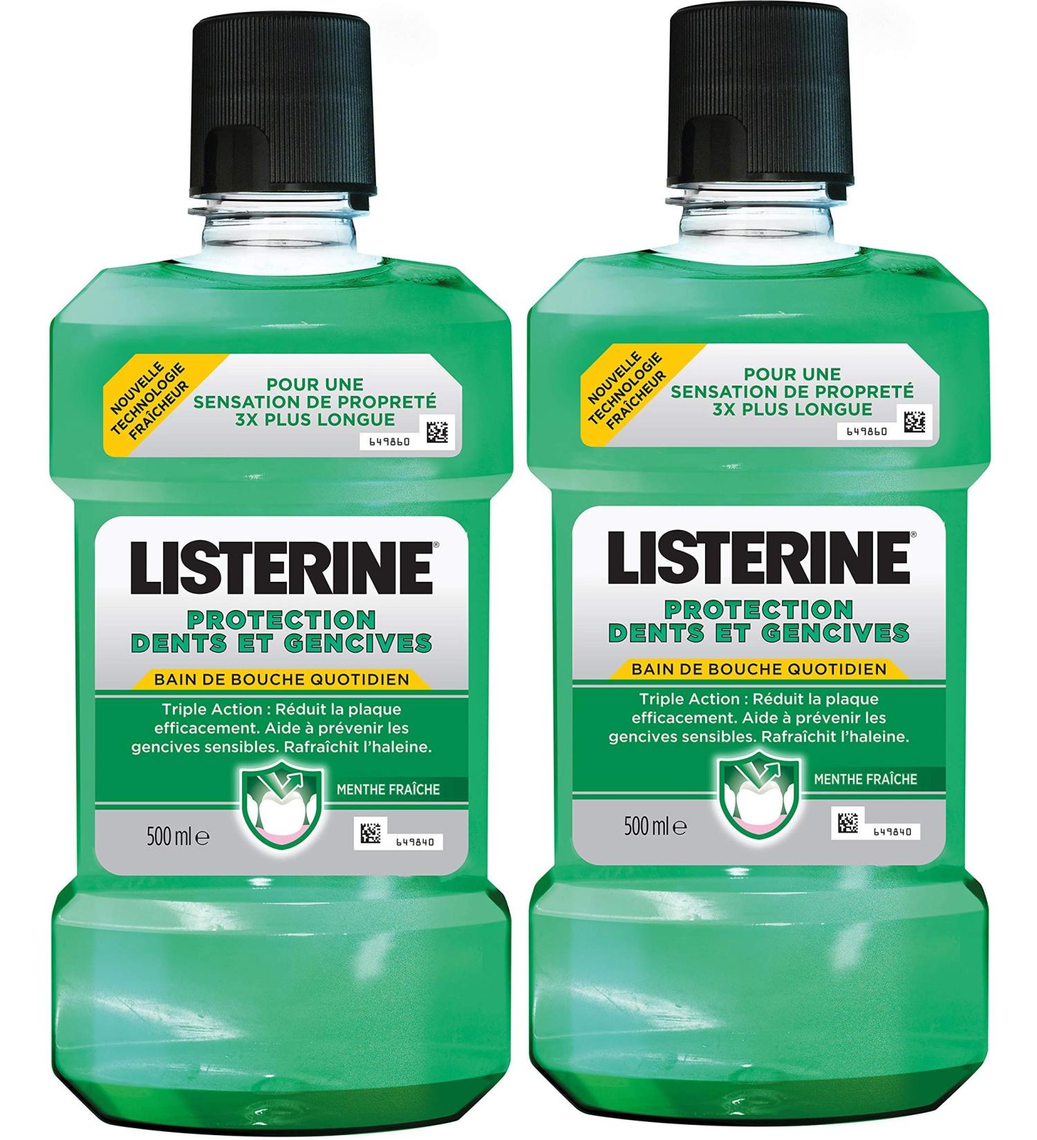 Listerine Mouthguard for Teeth/Gums 500 ml 2 Pack