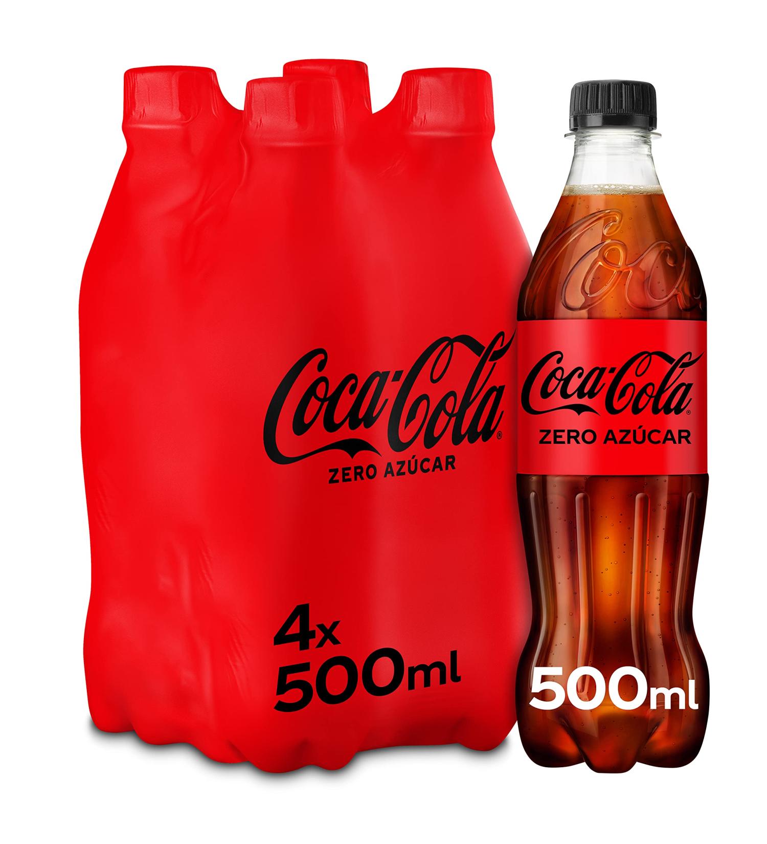 Coca-Cola Zero Bottle 4 x 50 cl - Buy Online on GoSupps.com