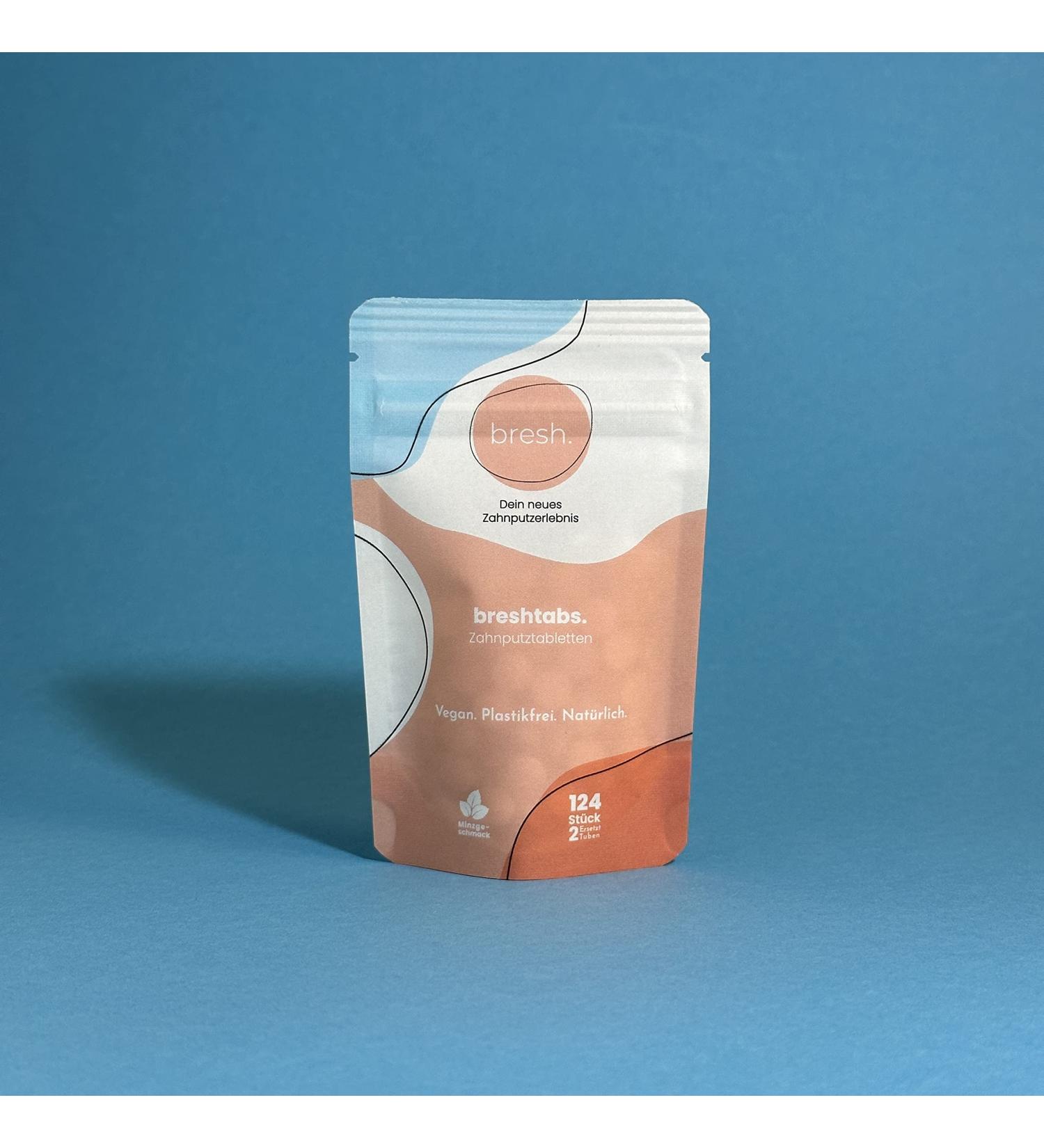 Buy Breshtabs Mint-Flavored Toothpaste Tablets with Fluoride 124 Tablets (2-Month Supply) | International Shipping Available - Buy Online on GoSupps.com