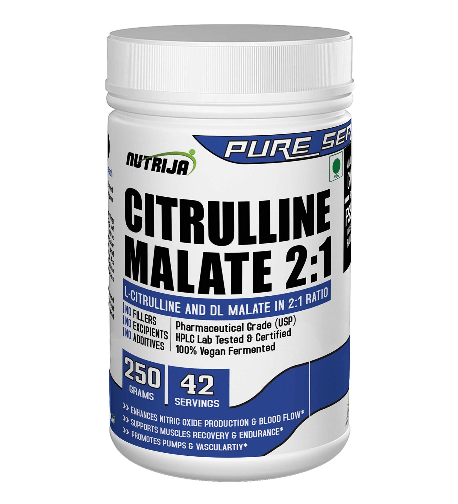 NutriJa Citrulline Malate 250g - Tangy Orange for Enhanced Performance | Buy Internationally - Buy Online on GoSupps.com