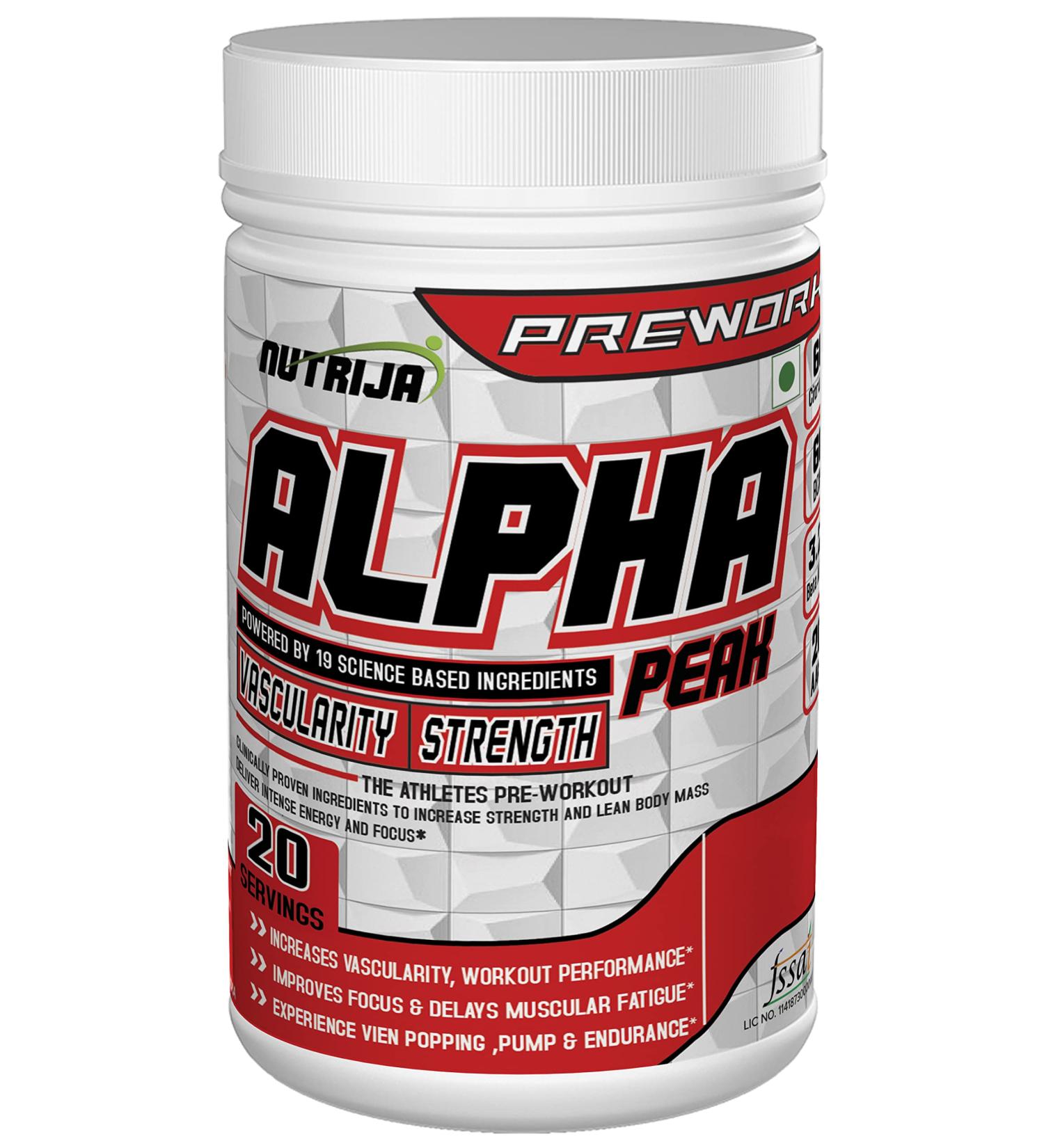 Alpha Peak Pre Workout Pineapple - 250 Grams | Best International Shipping & Performance Boost - Buy Online on GoSupps.com